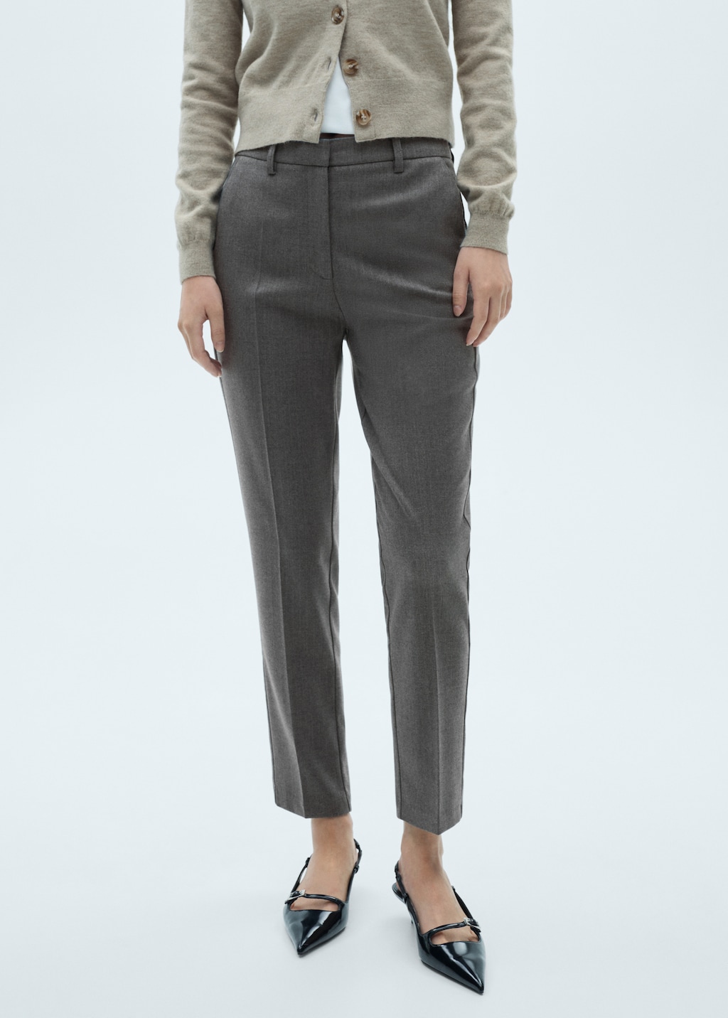 Mango Skinny Hose mit mittelhohem Bund
