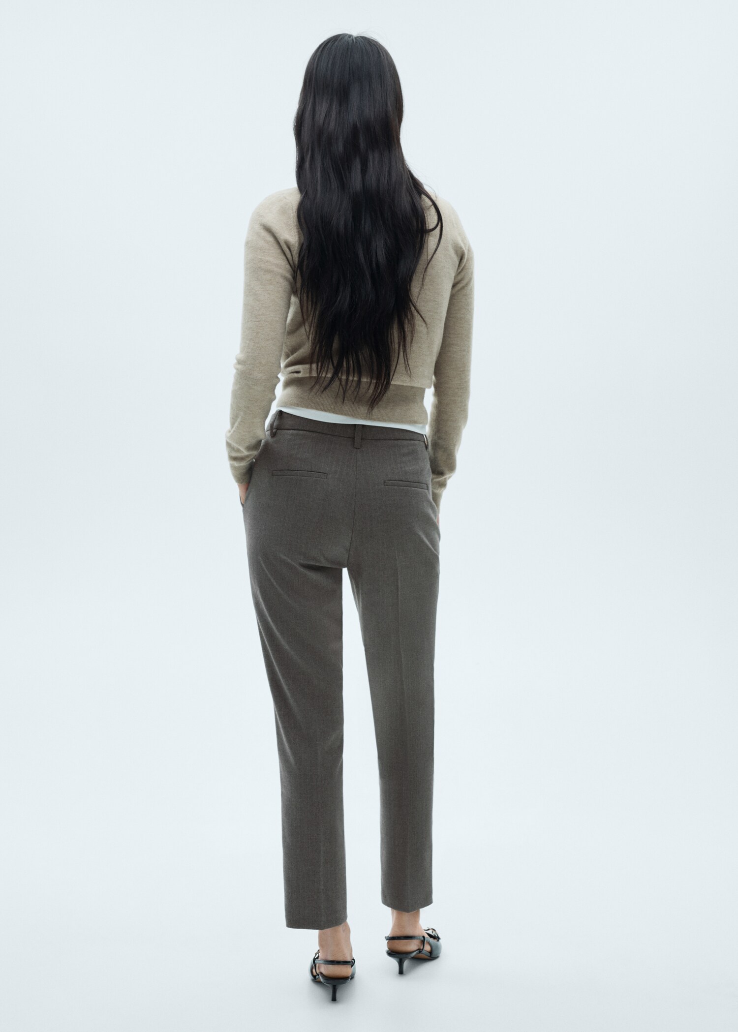 Pantalón skinny tiro medio - Reverso del artículo