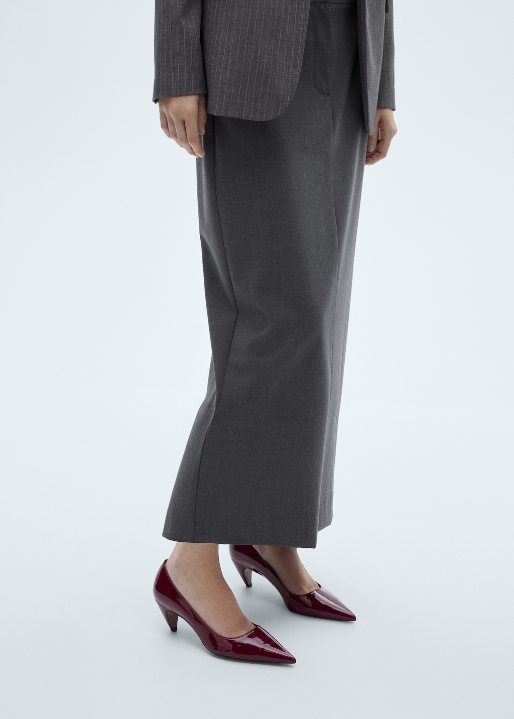 Long pencil skirt with opening - Women | MANGO USA Long pencil skirt with opening - Women | MANGO USA