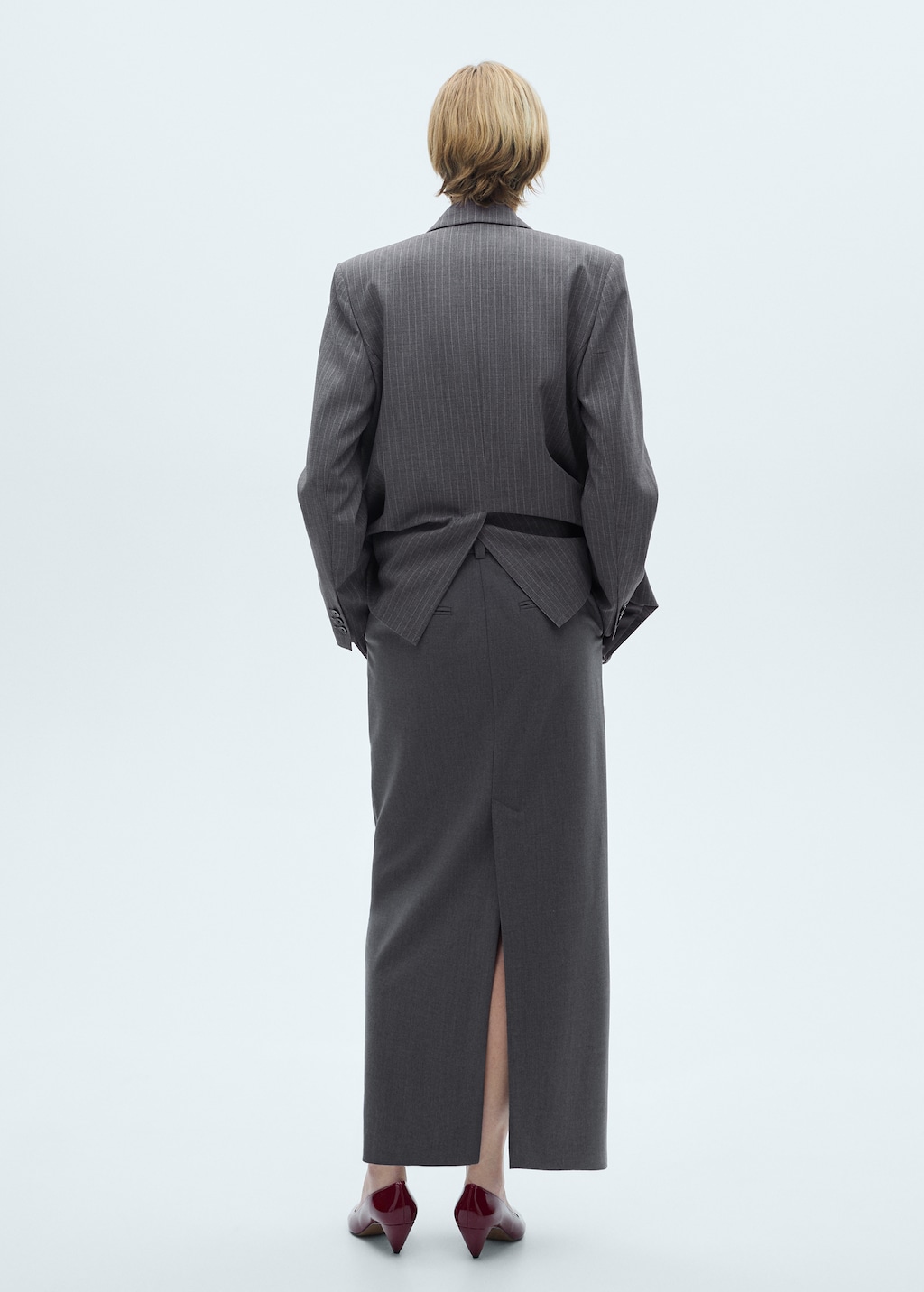 Long pencil skirt with opening - Women | MANGO USA Long pencil skirt with opening - Women | MANGO USA