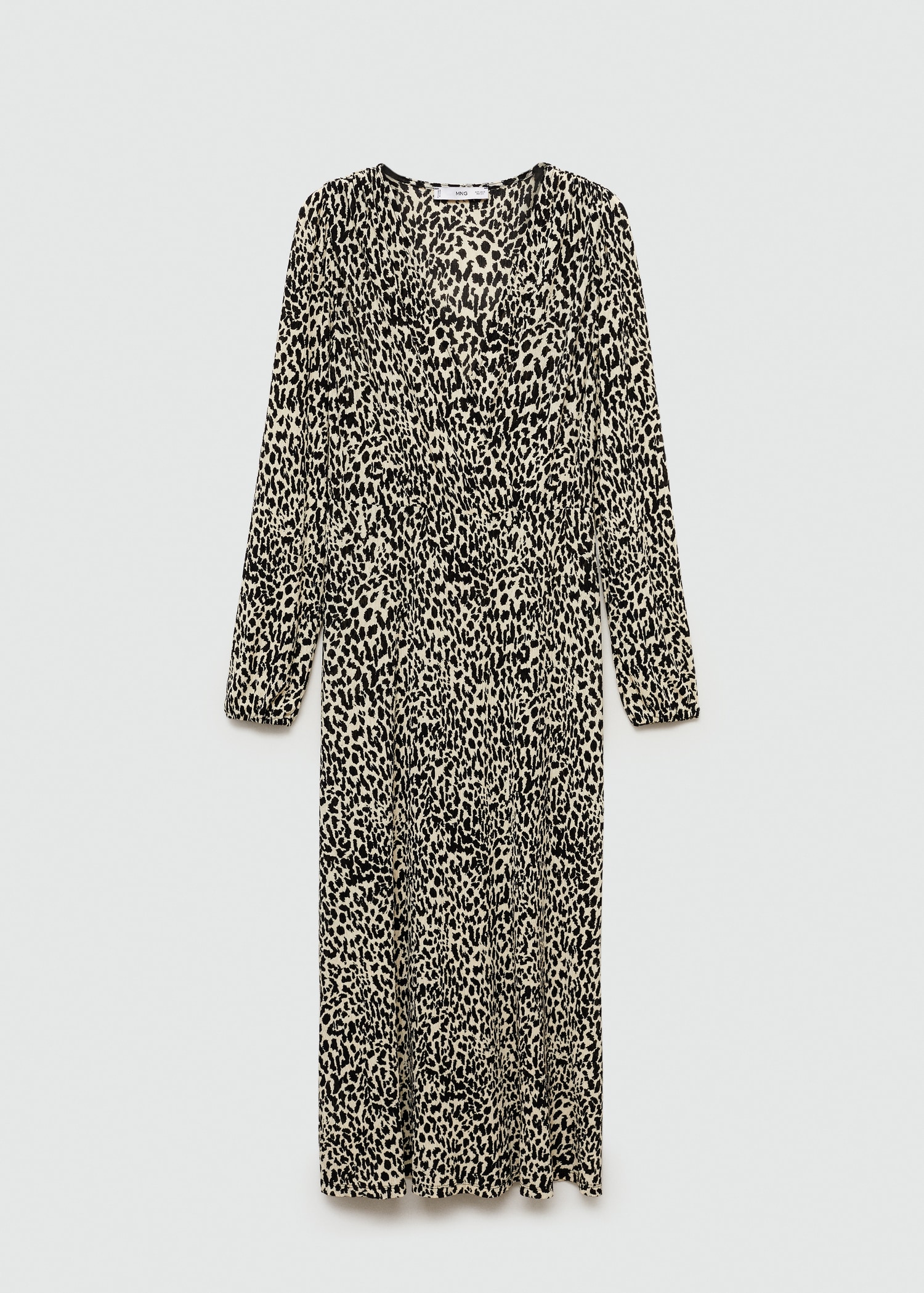 Leopard-print long dress
