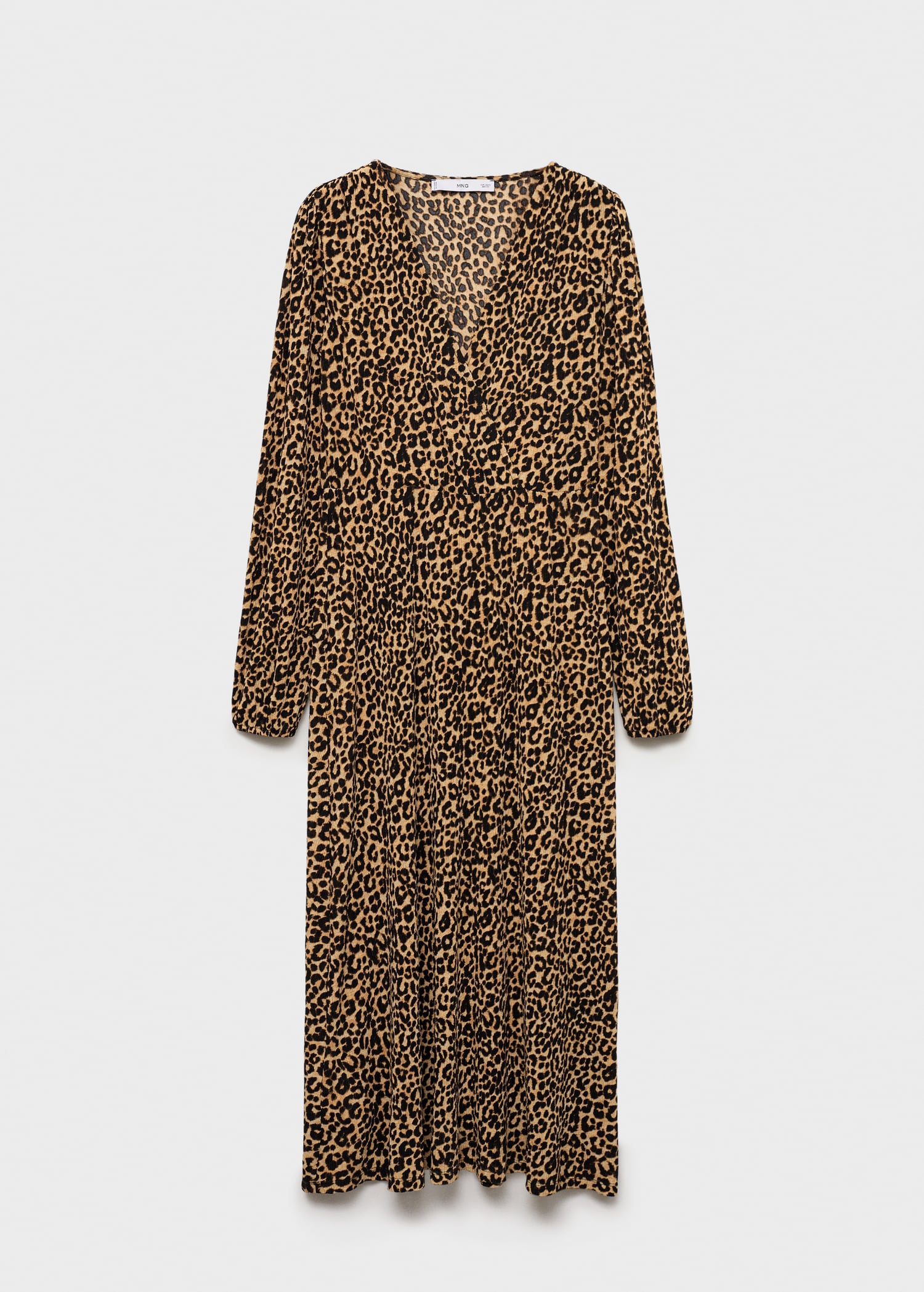 Leopard-print long dress - Article without model