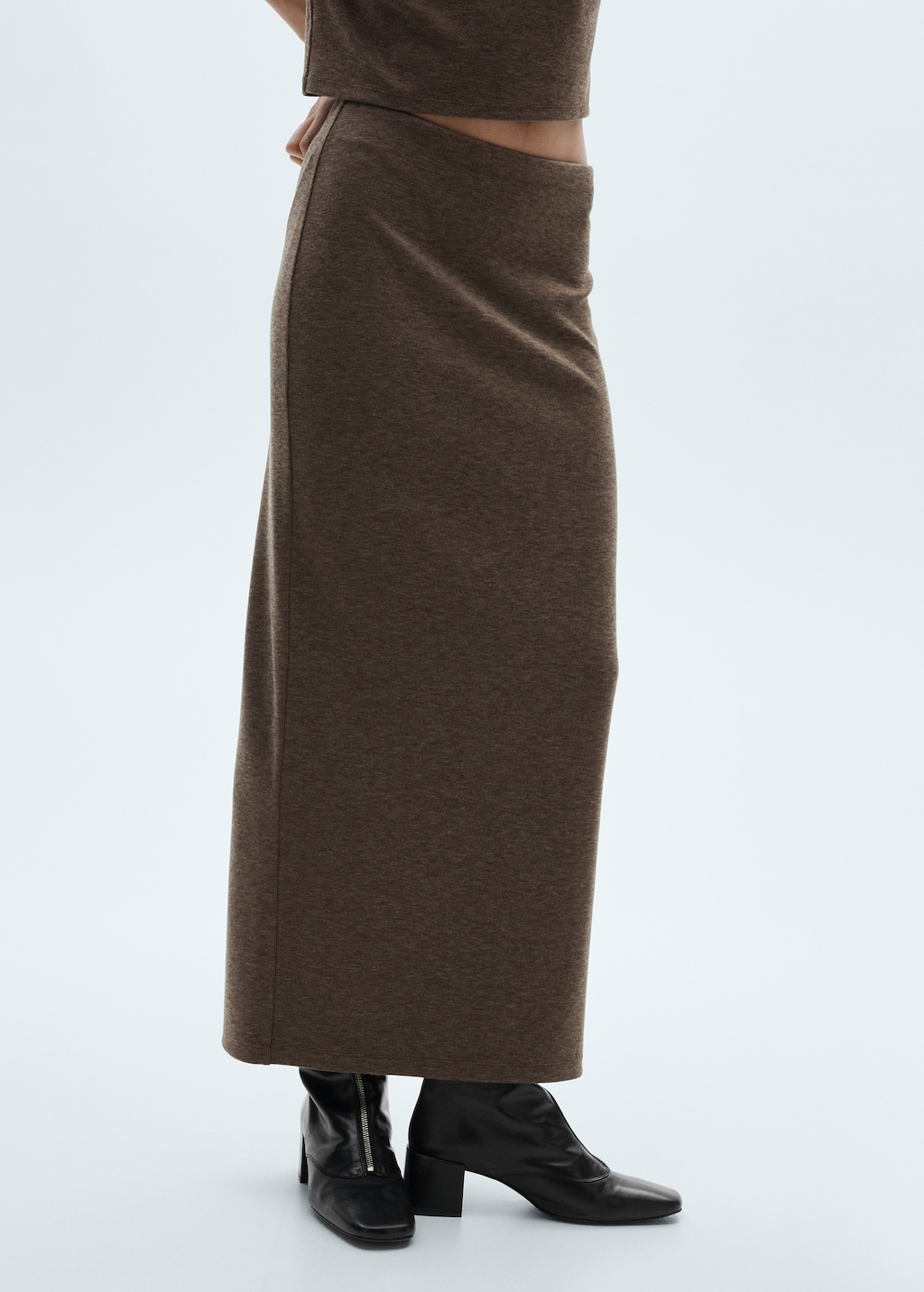 Jupe longue maille Femme MANGO Suisse
