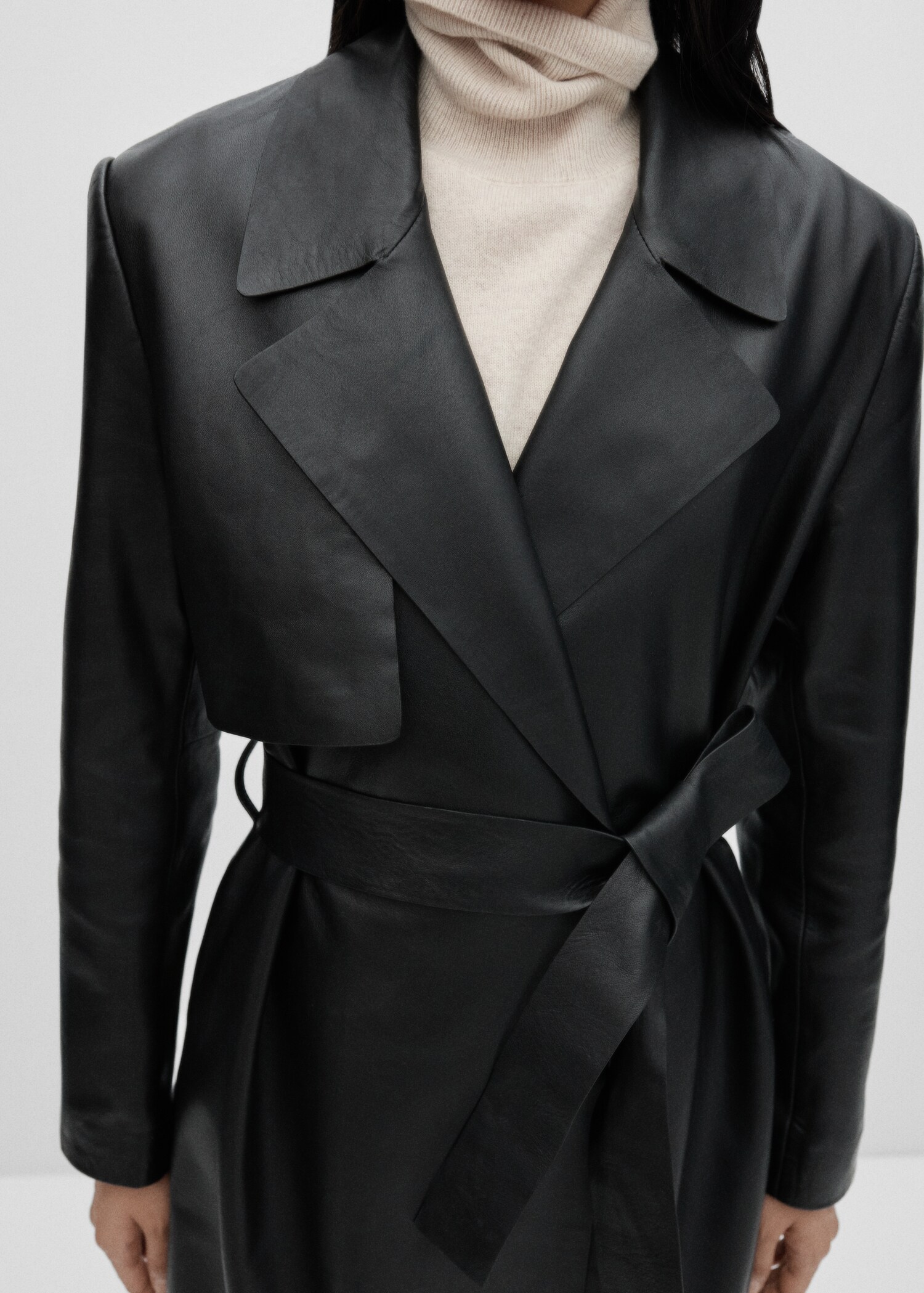 Trench cuir ceinture - Détail de l'article 6