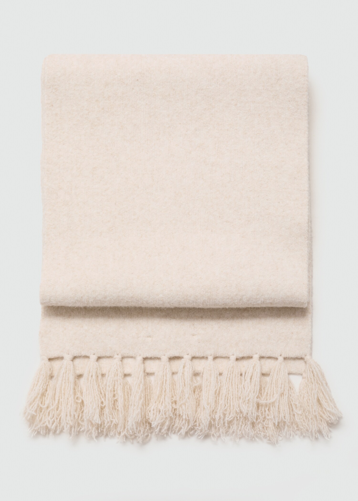Knitted coat with detachable scarf - Details of the article 0