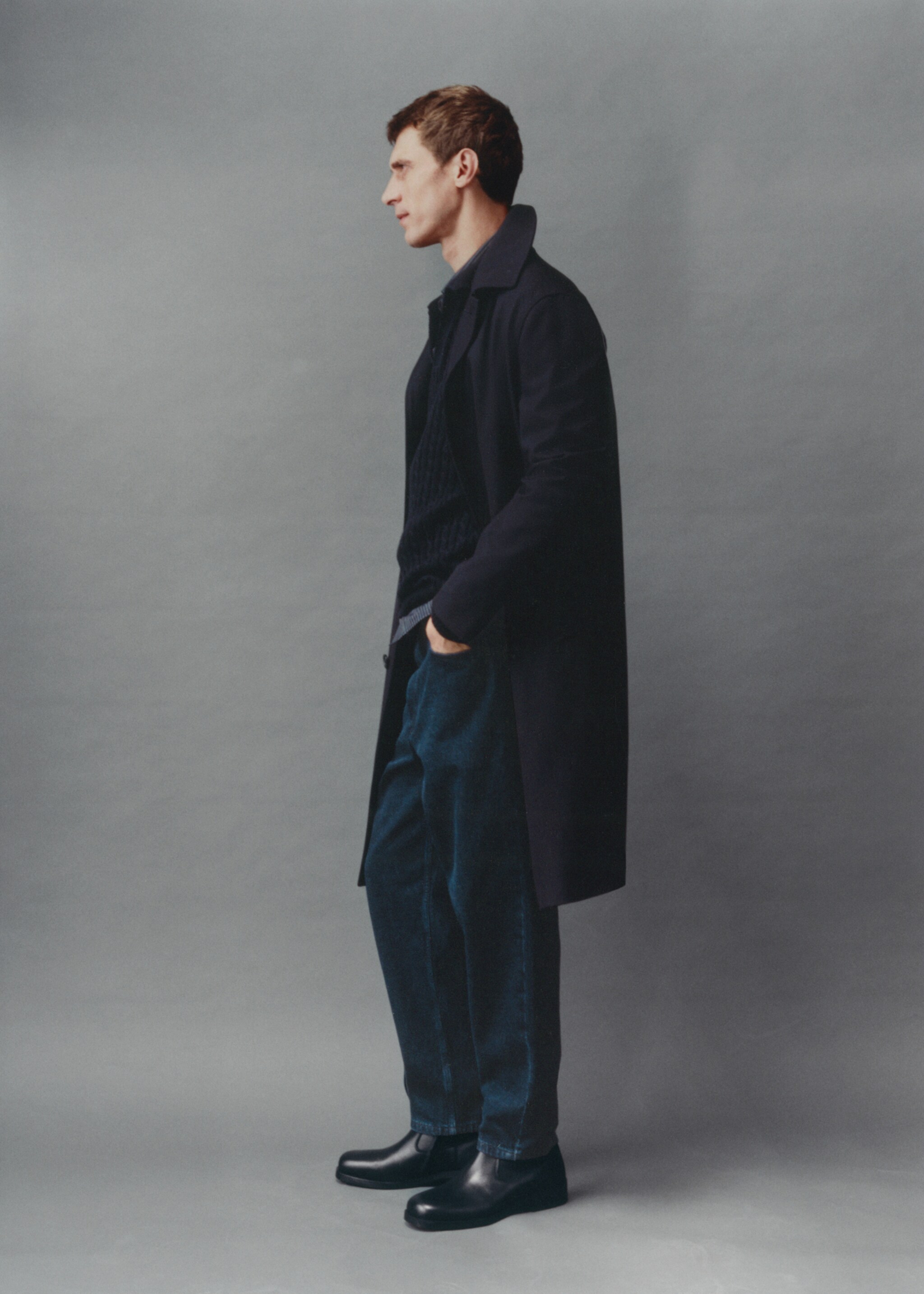 Oversized comfort stretch trench coat - Details of the article 4
