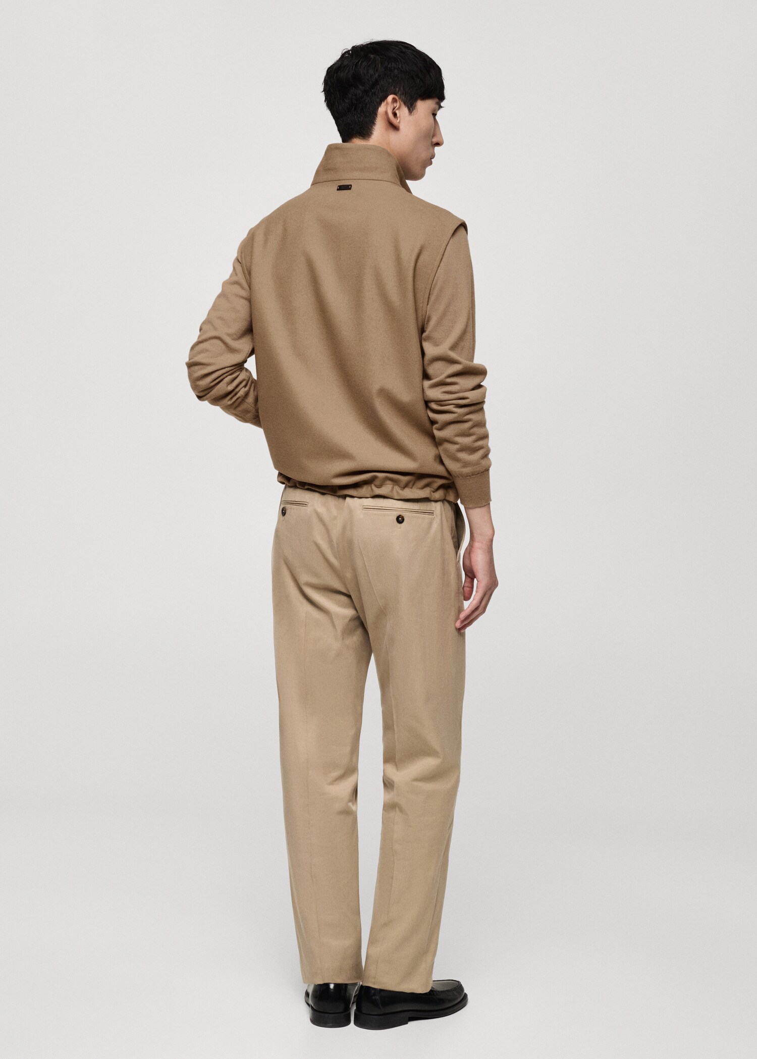 Wool-blend gilet with pockets - Reverse of the article