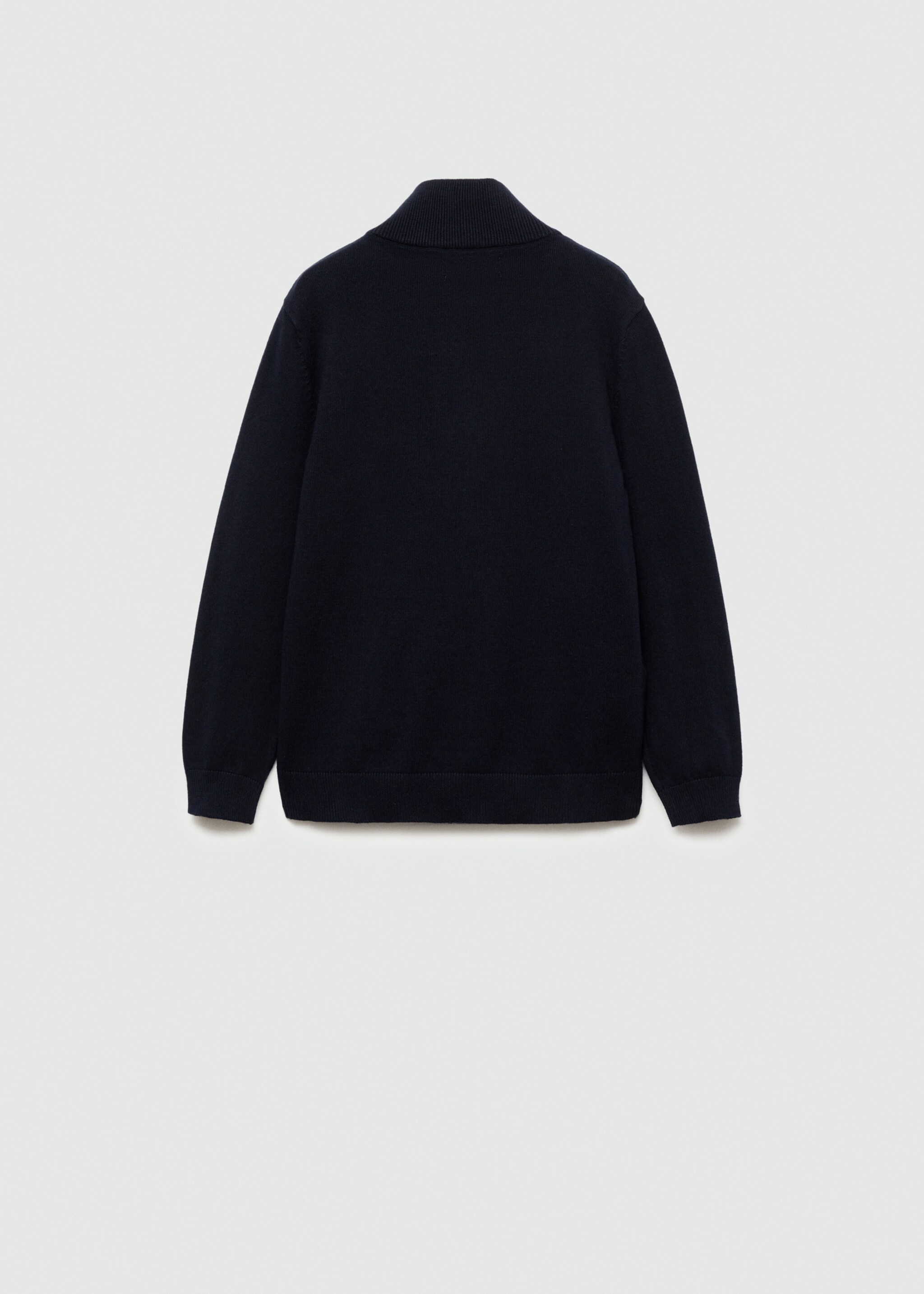 Zipped knit cardigan - Reverse of the article