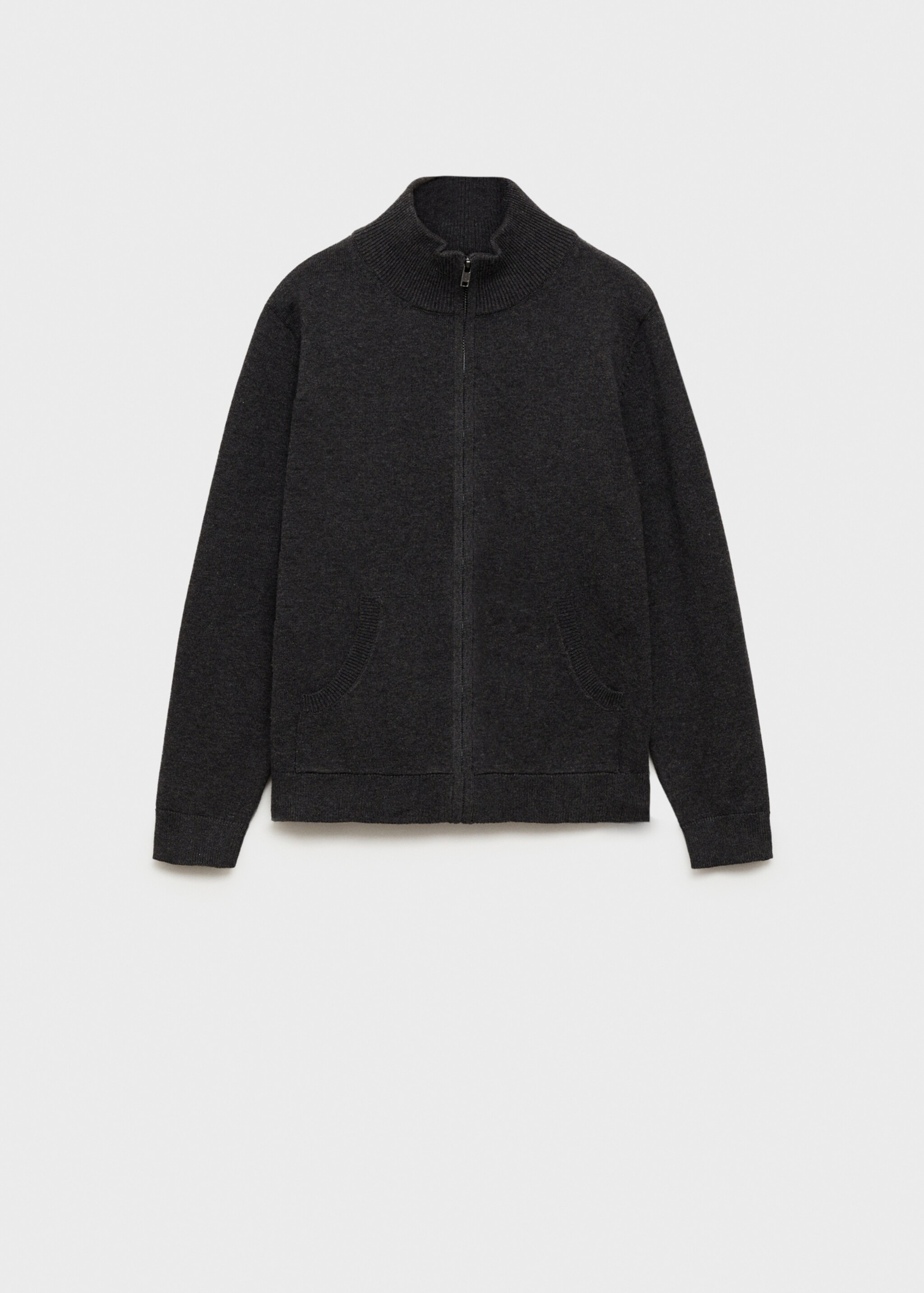 Zipped knit cardigan - Article without model