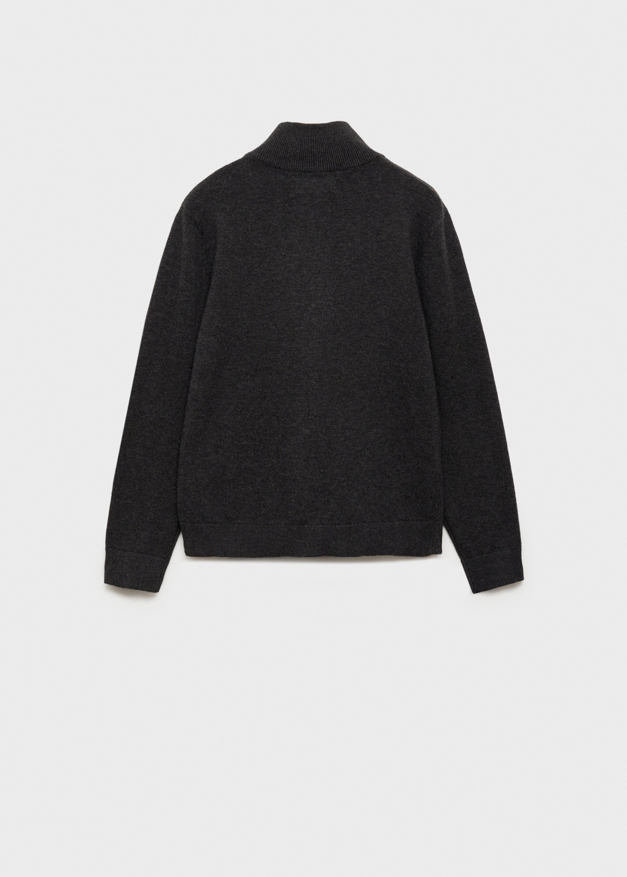 Zipped knit cardigan - Reverse of the article