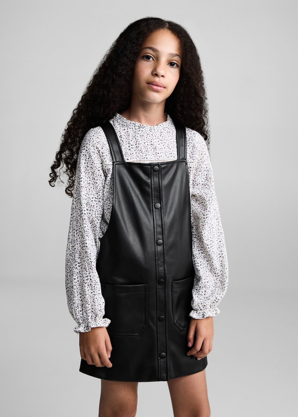 Black pinafore dress kids best sale