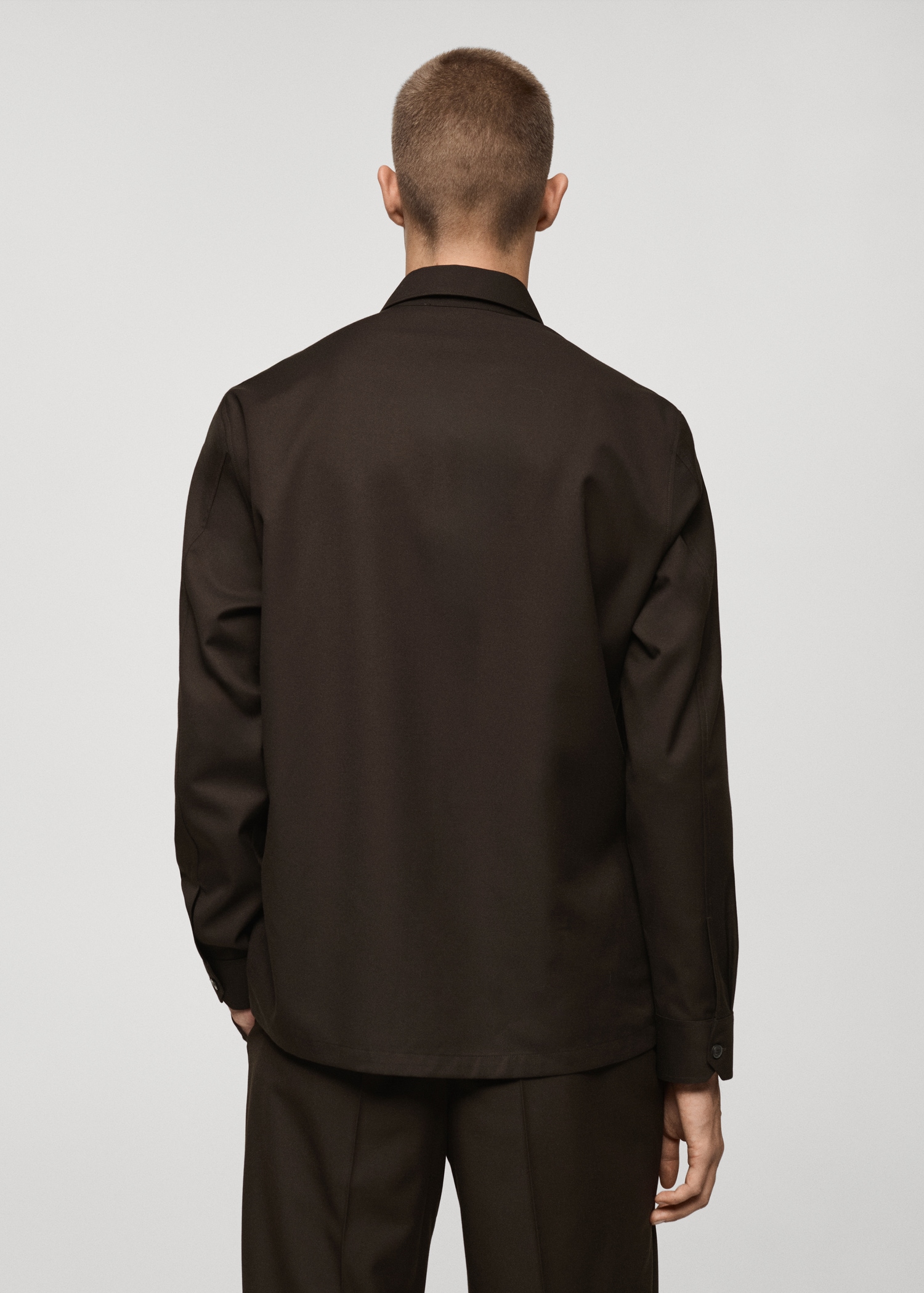 Surchemise regular fit poches - Verso de l’article