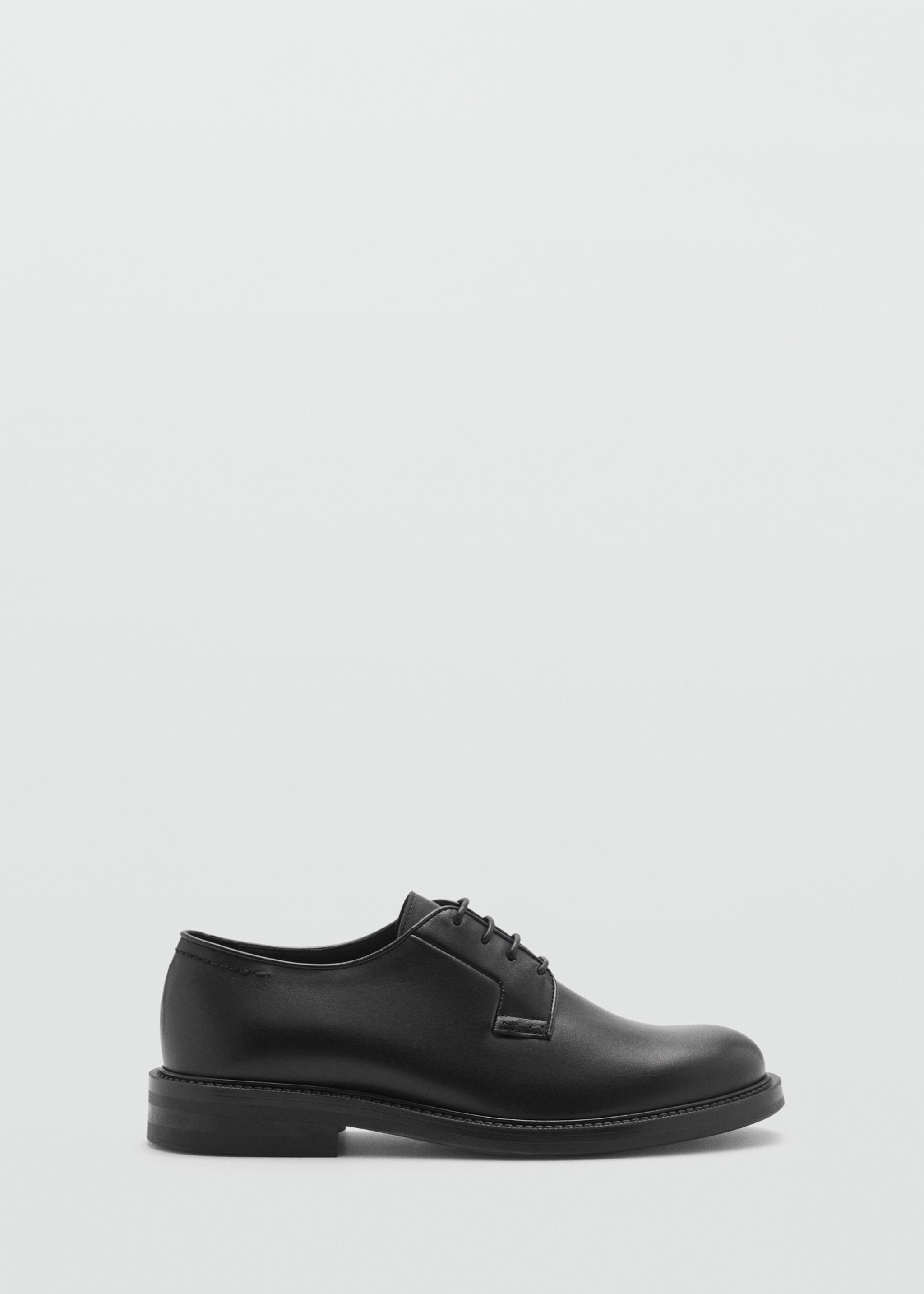 100% leather suit shoes - Article without model, Black. Ref: 77095976-00.