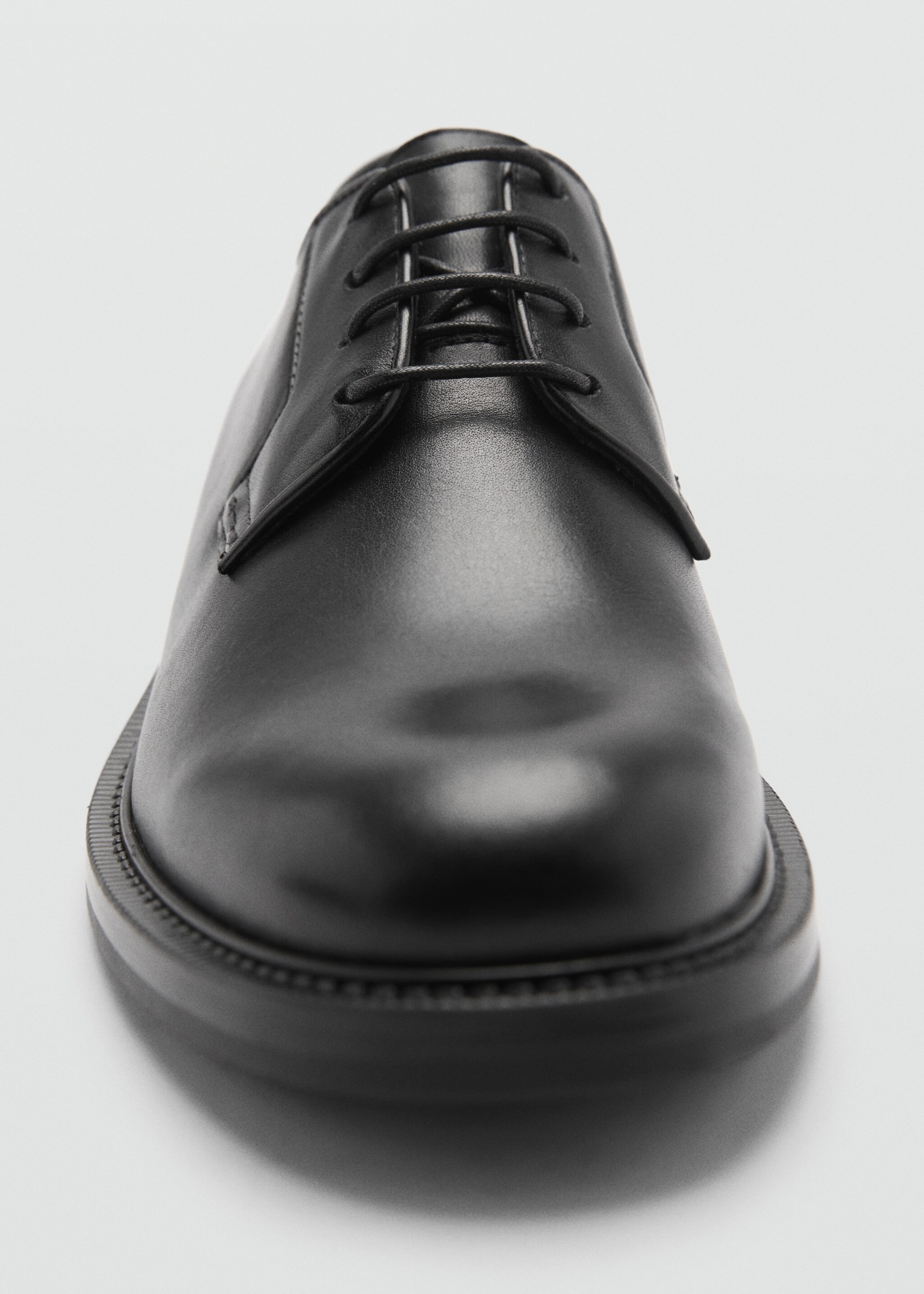 100% leather suit shoes - Details of the article 2, Black. Ref: 77095976-00.