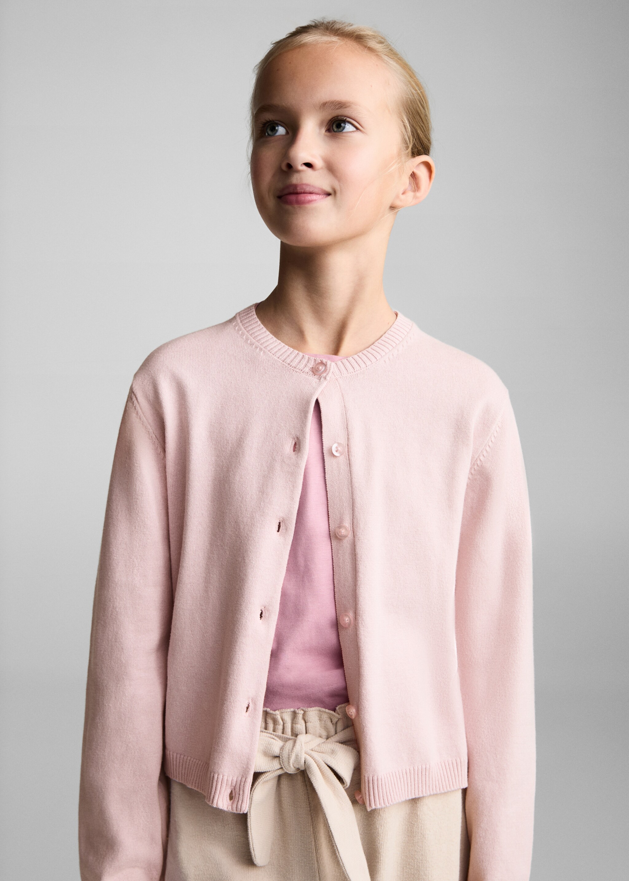 Cotton-blend cardigan - Medium plane