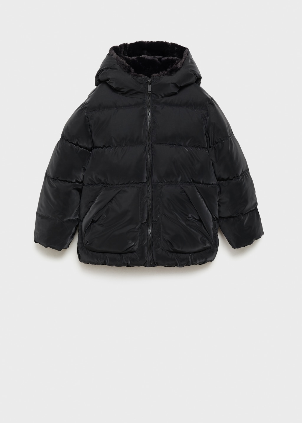 Mango black padded coat online