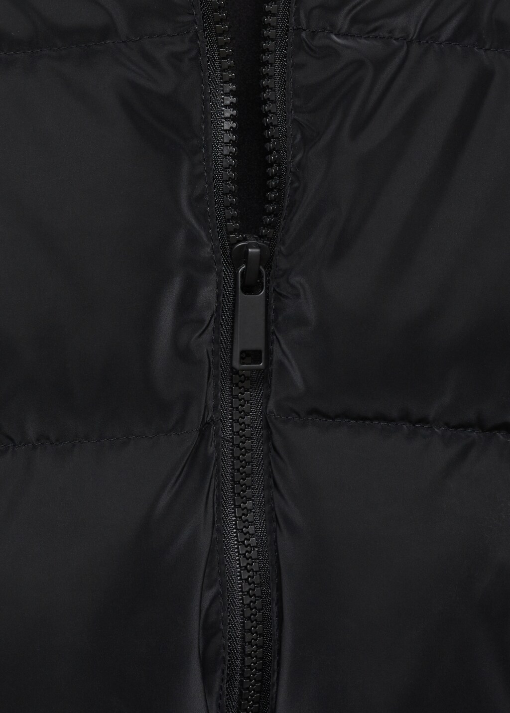 Quilted coat with fur-effect hood - Kids | MANGO USA