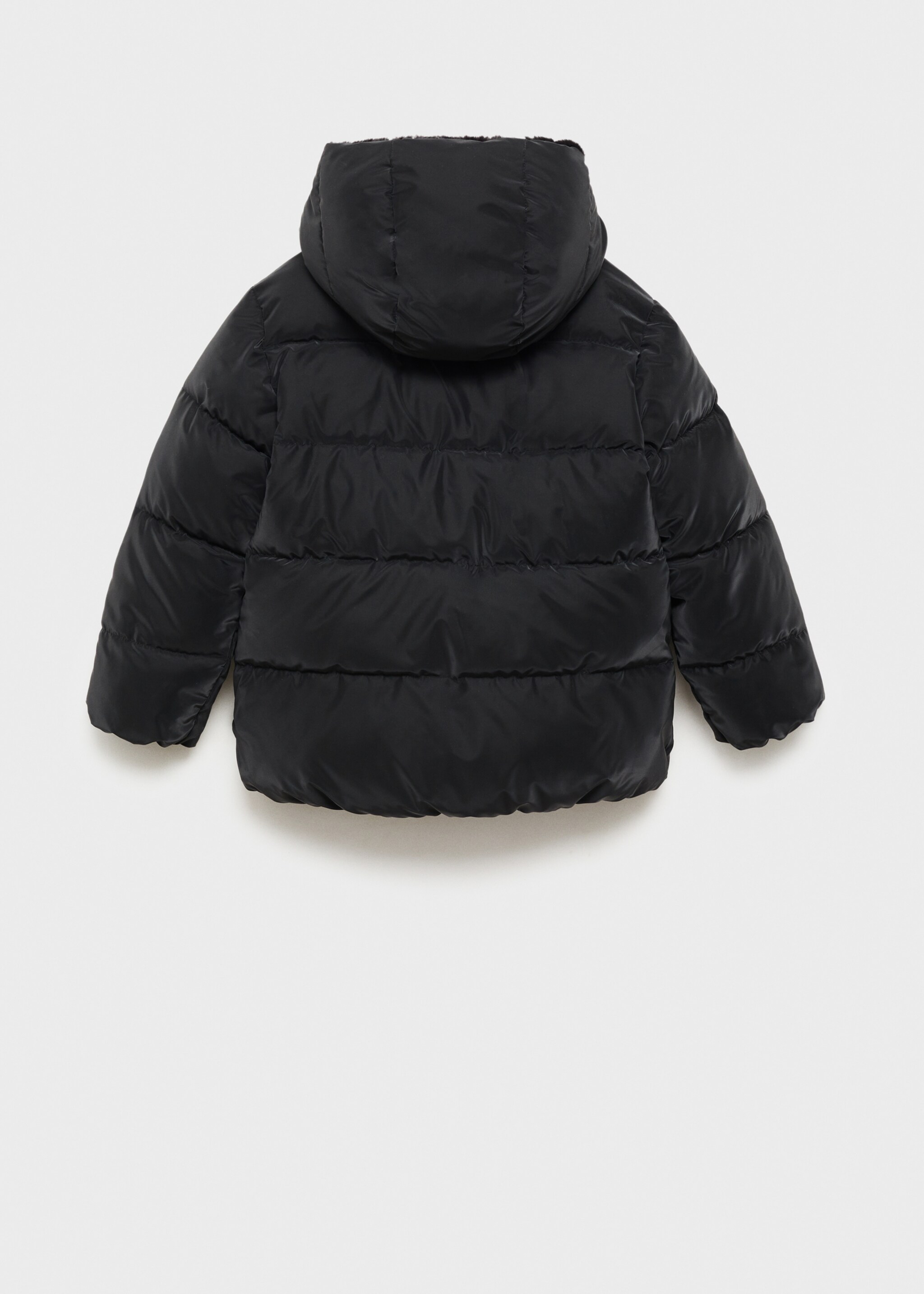 Anorak acolchado capucha pelo - Reverso del artículo