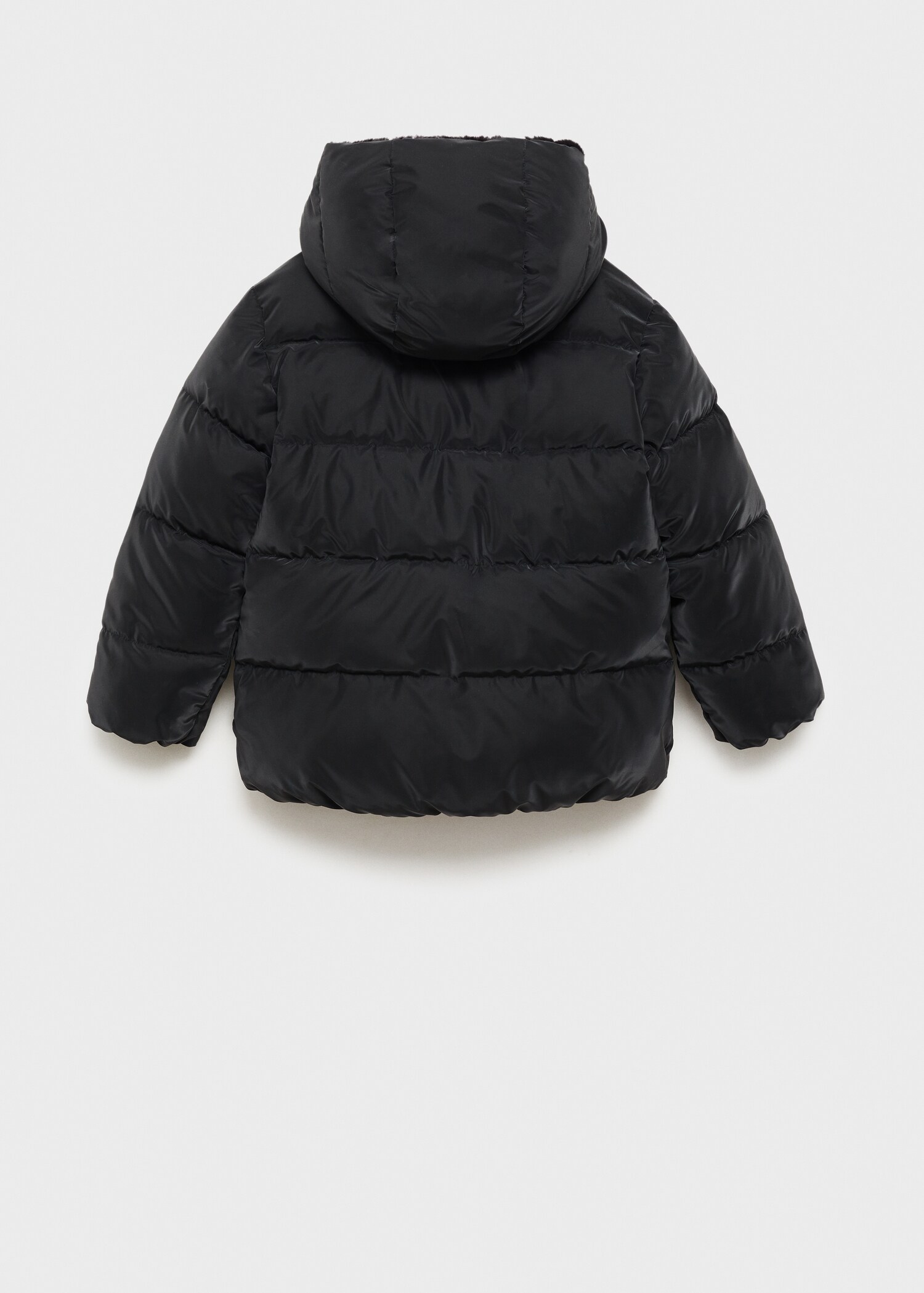 Anorak acolchado capucha pelo - Reverso del artículo