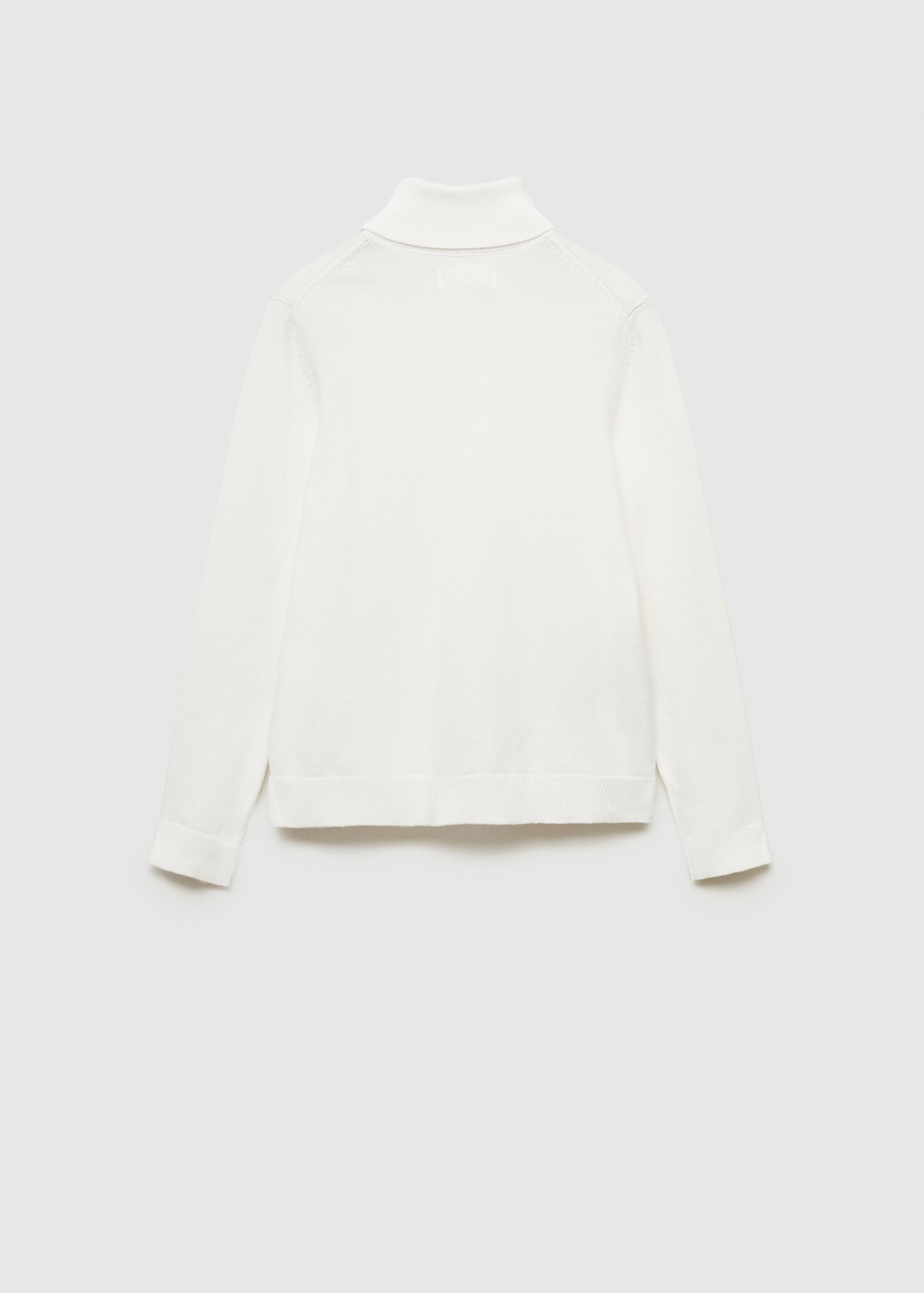 Turtleneck knitted sweater - Reverse of the article