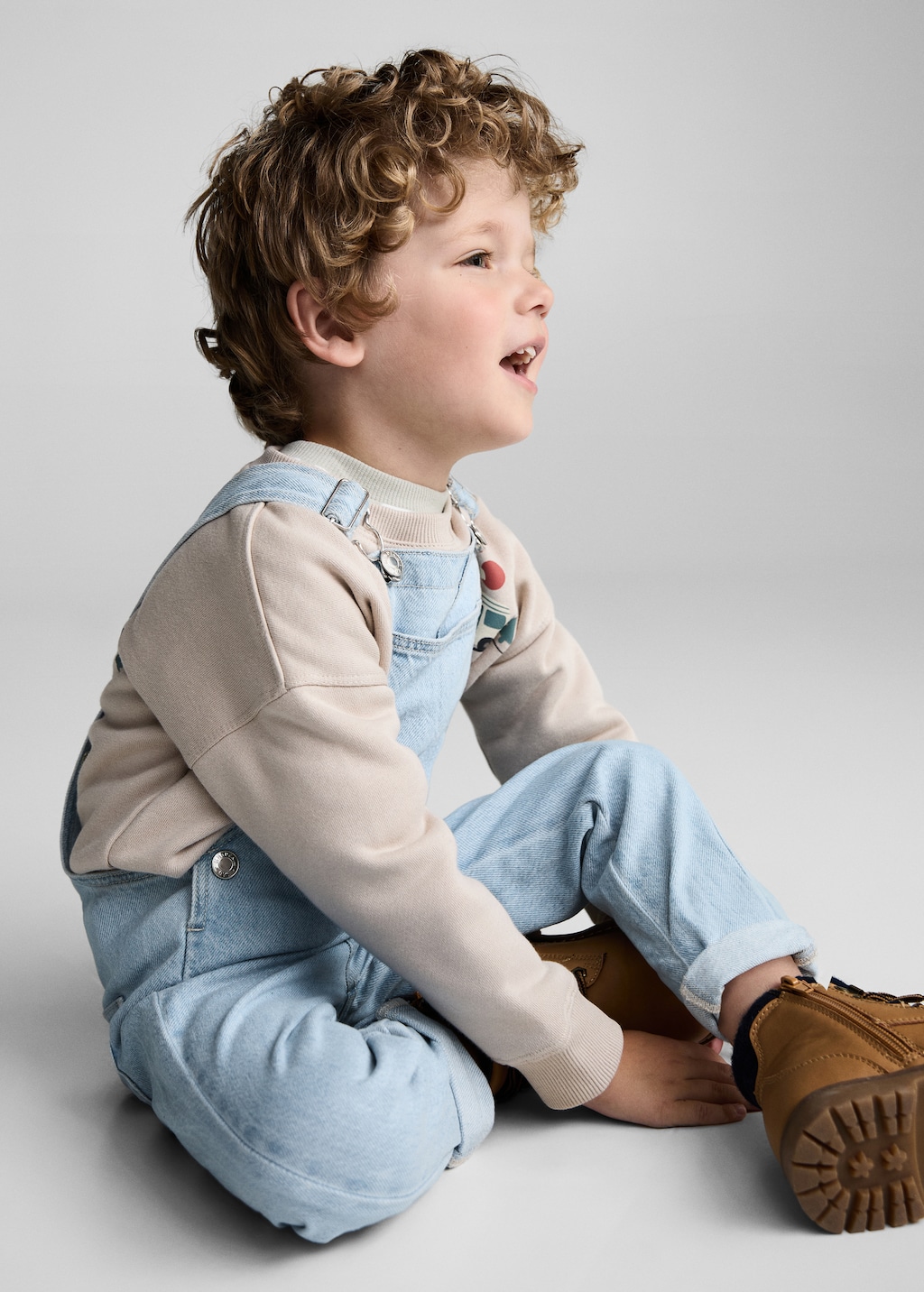 Baby boy denim dungarees discount