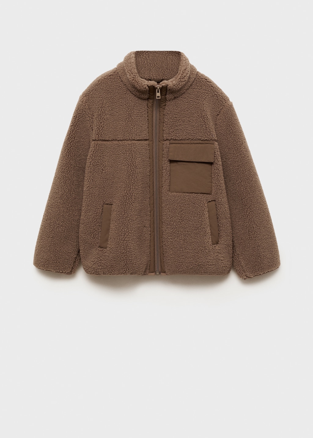 Mango teddy bear jacket hotsell