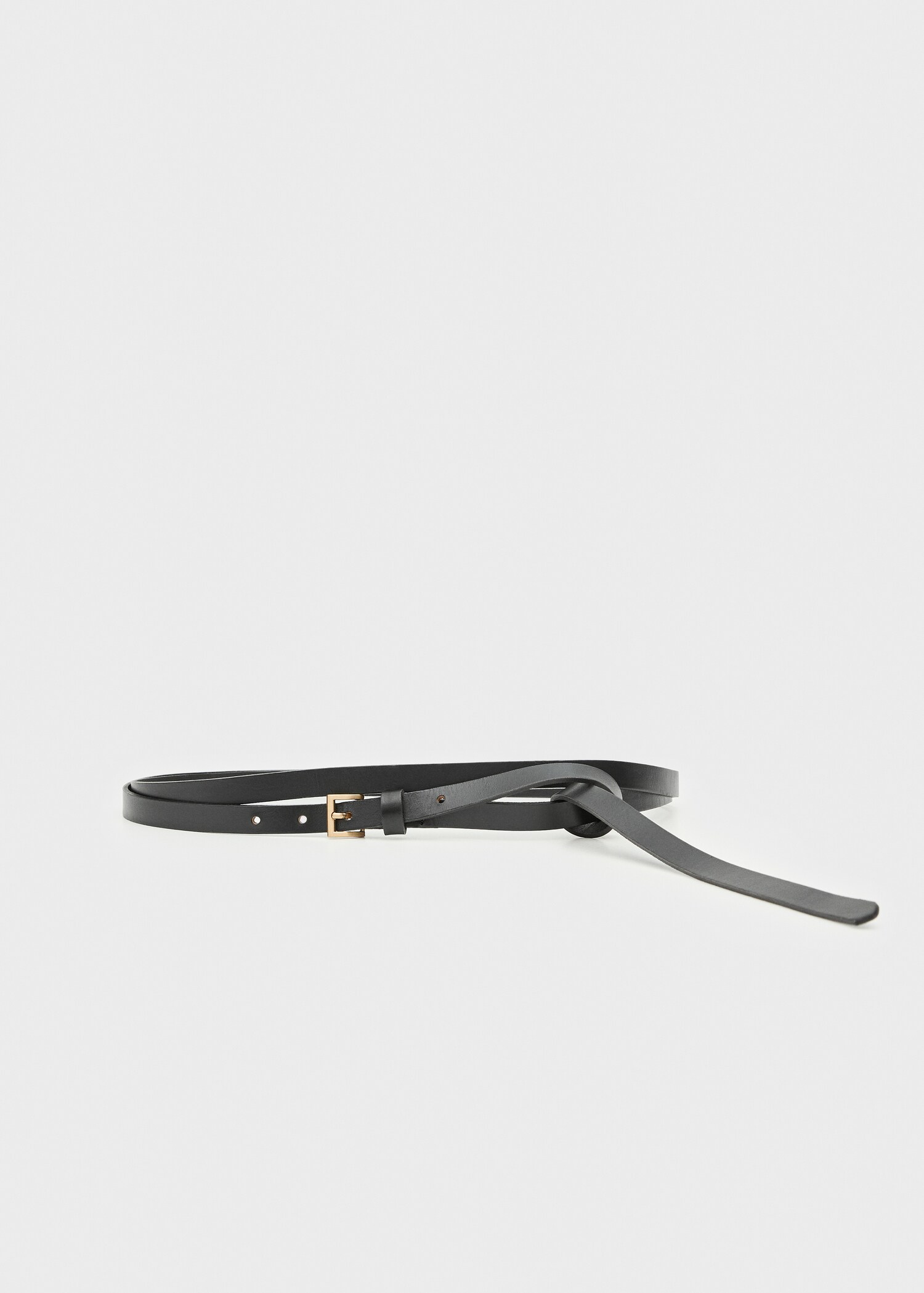 Ceinture fine 100 % cuir double tour - Article sans modèle