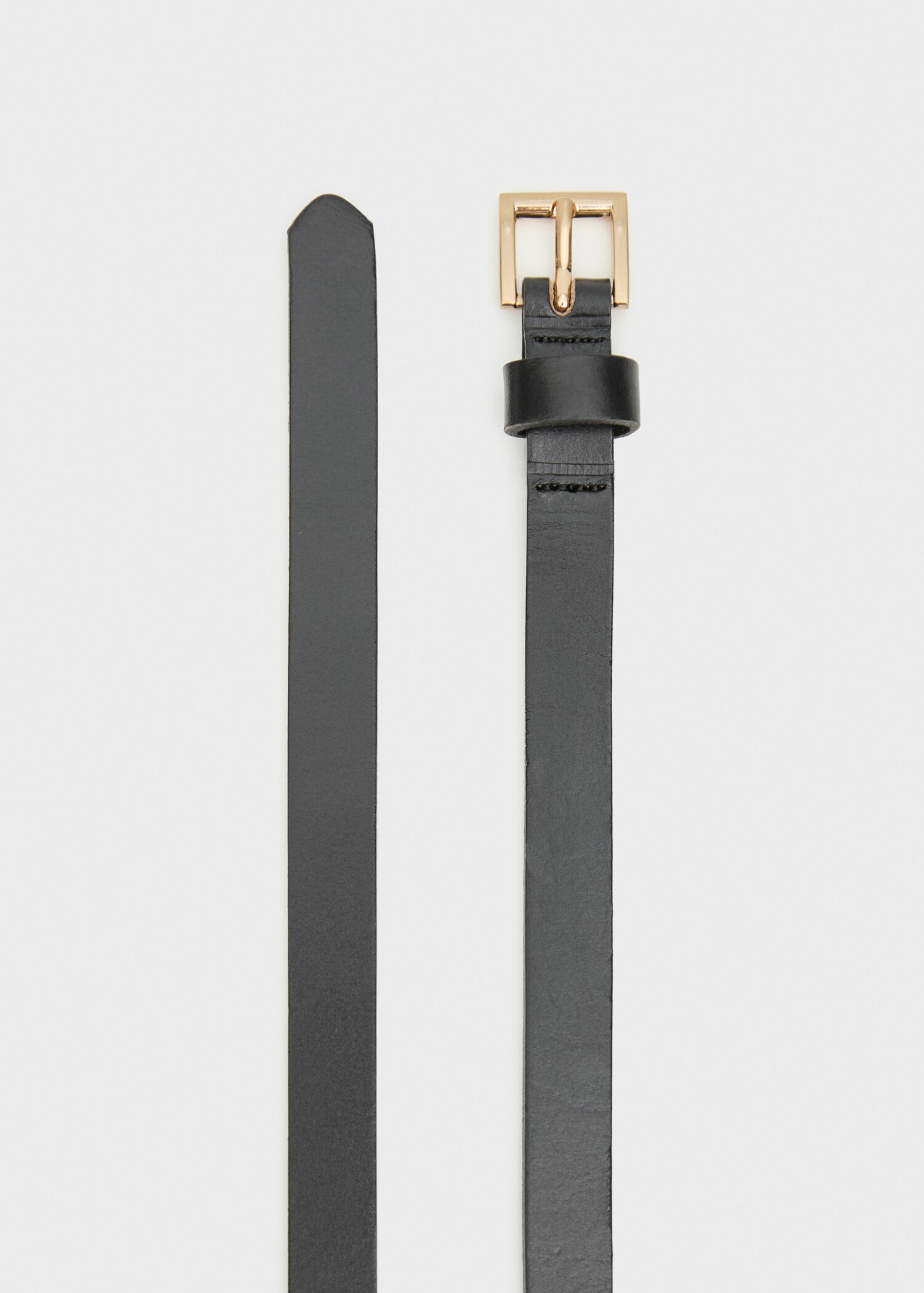 Ceinture fine 100 % cuir double tour - Détail de l'article 1