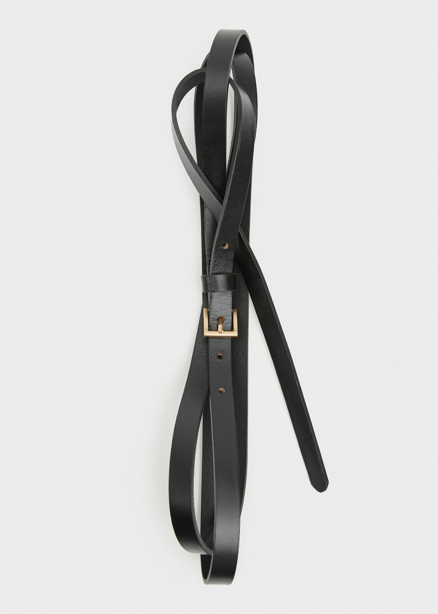 Ceinture fine 100 % cuir double tour - Détail de l'article 2