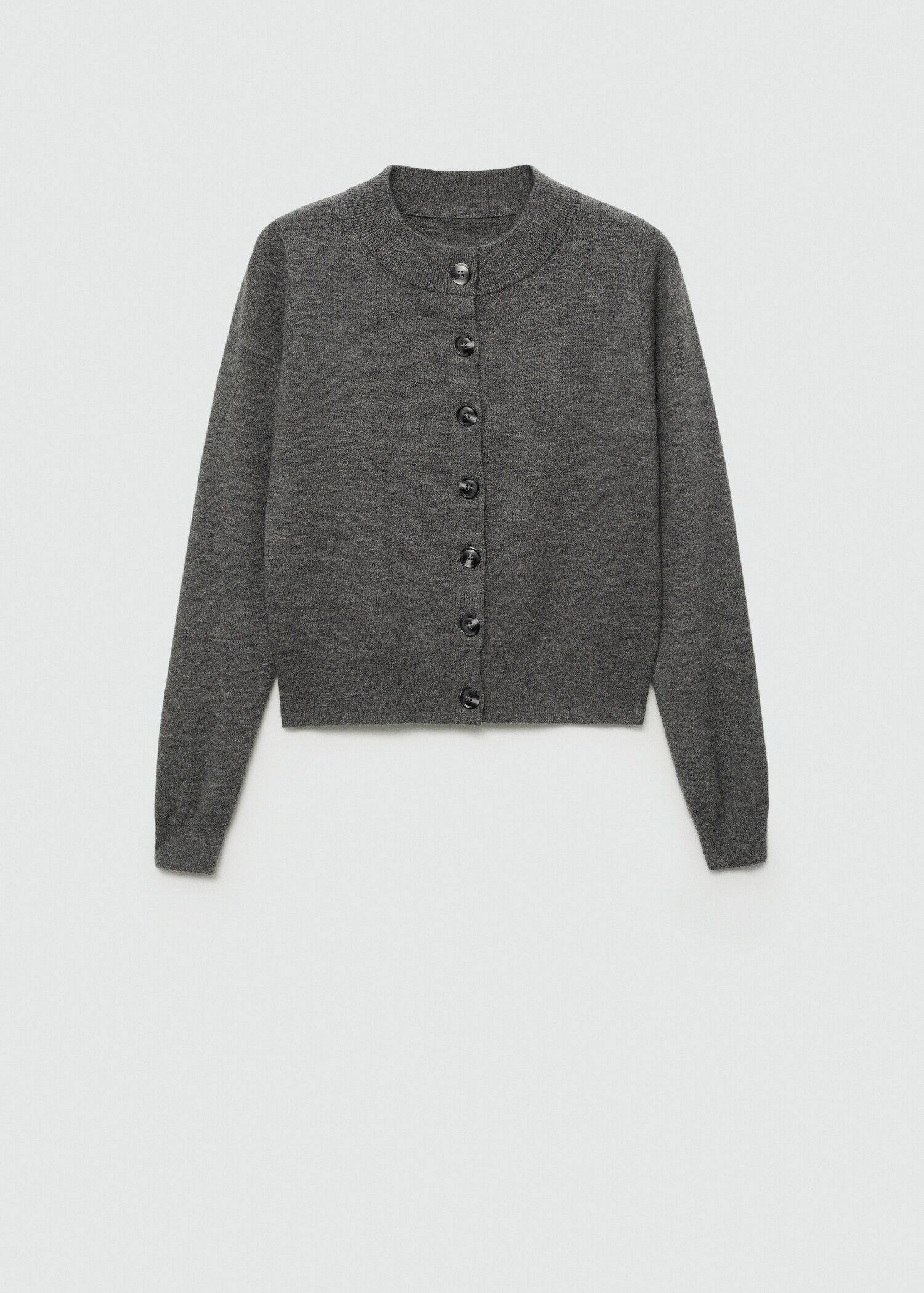 Round-neck buttoned cardigan - Article without model