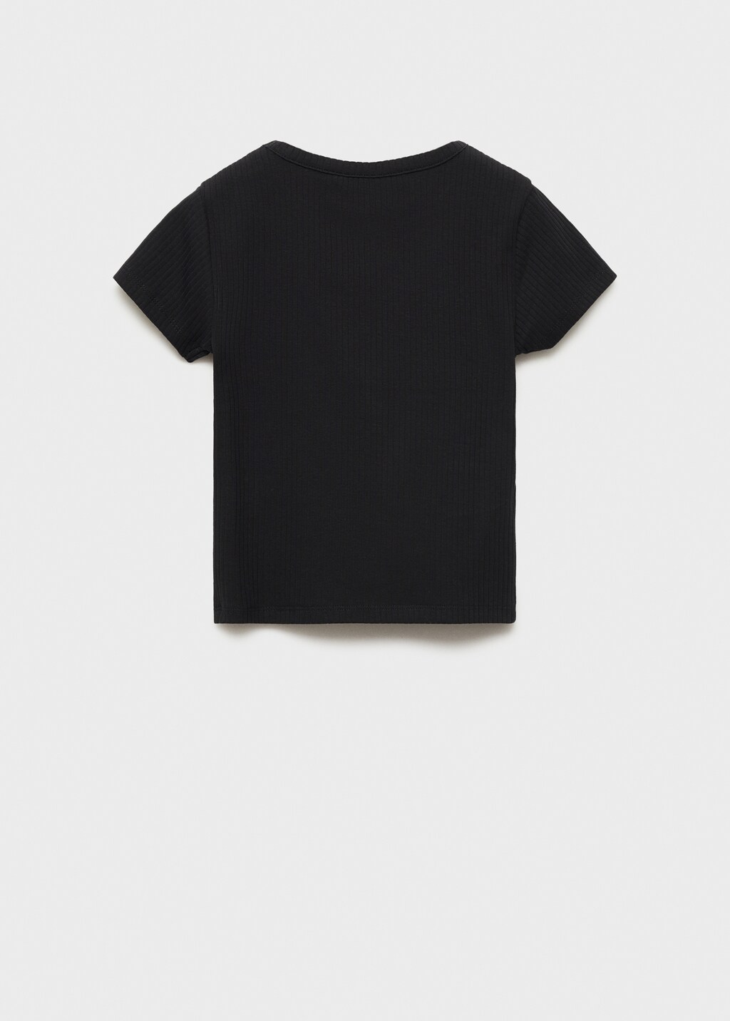 Ribbed cotton T shirt