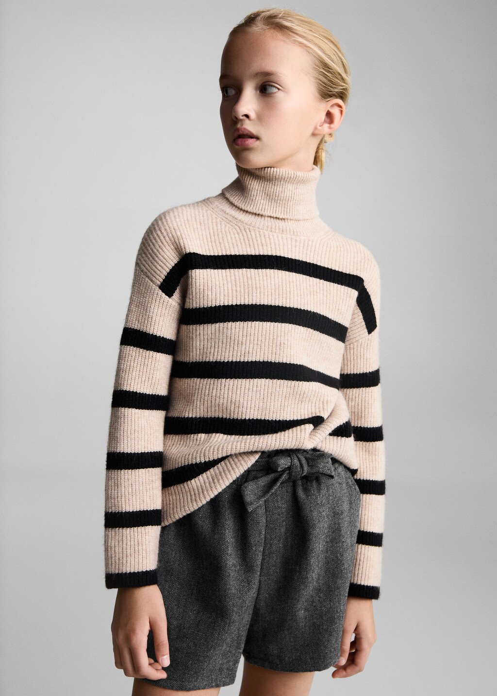 Paperbag shorts with bow - Kids | MANGO USA Paperbag shorts with bow - Kids | MANGO USA
