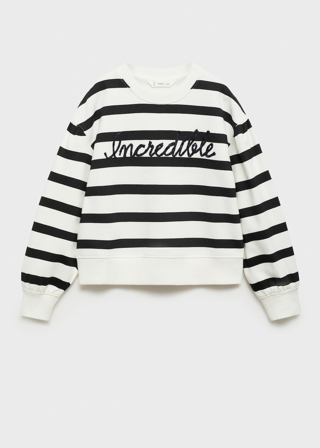 Striped sweatshirt best sale