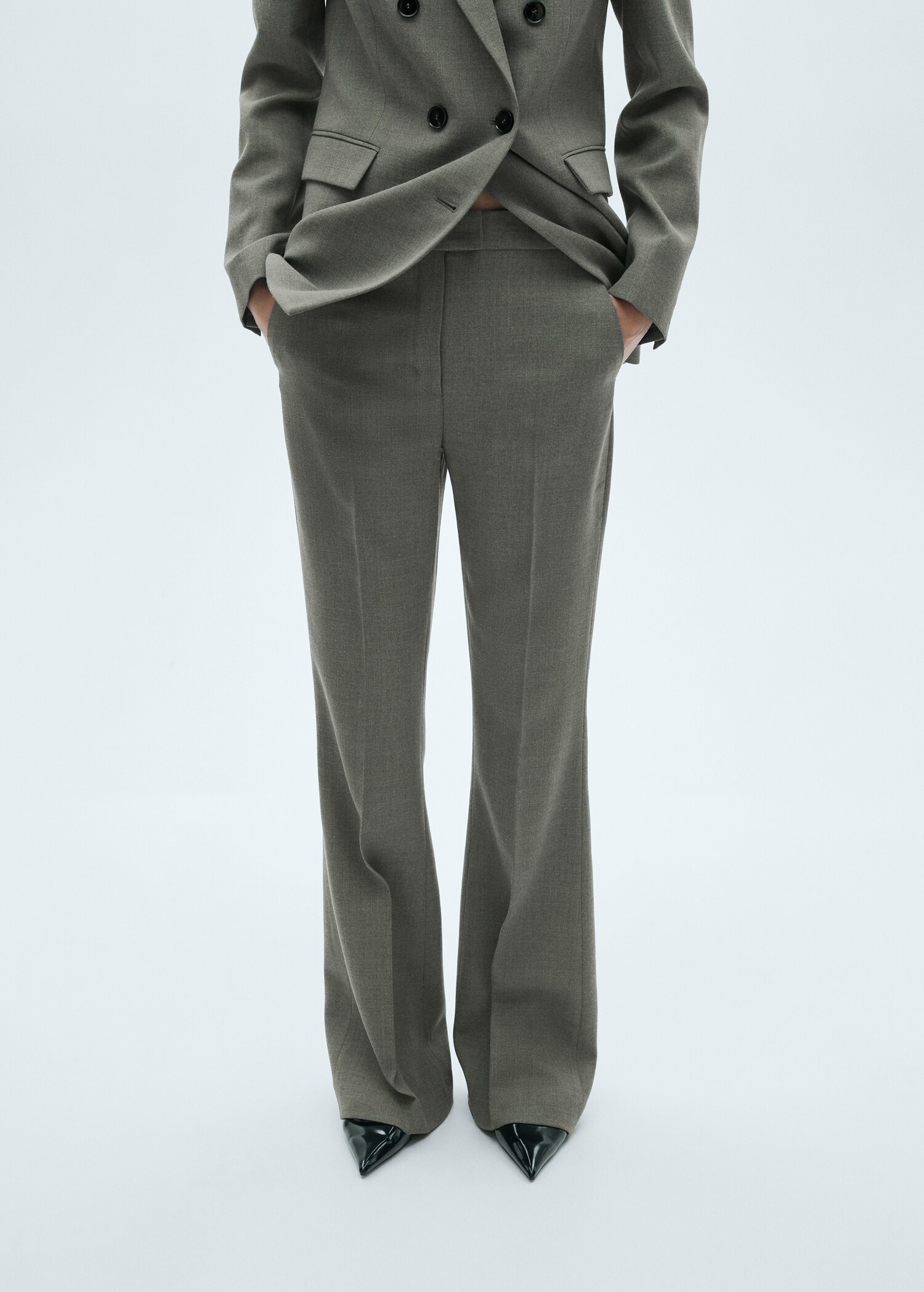 Flared suit trousers - Medium plane