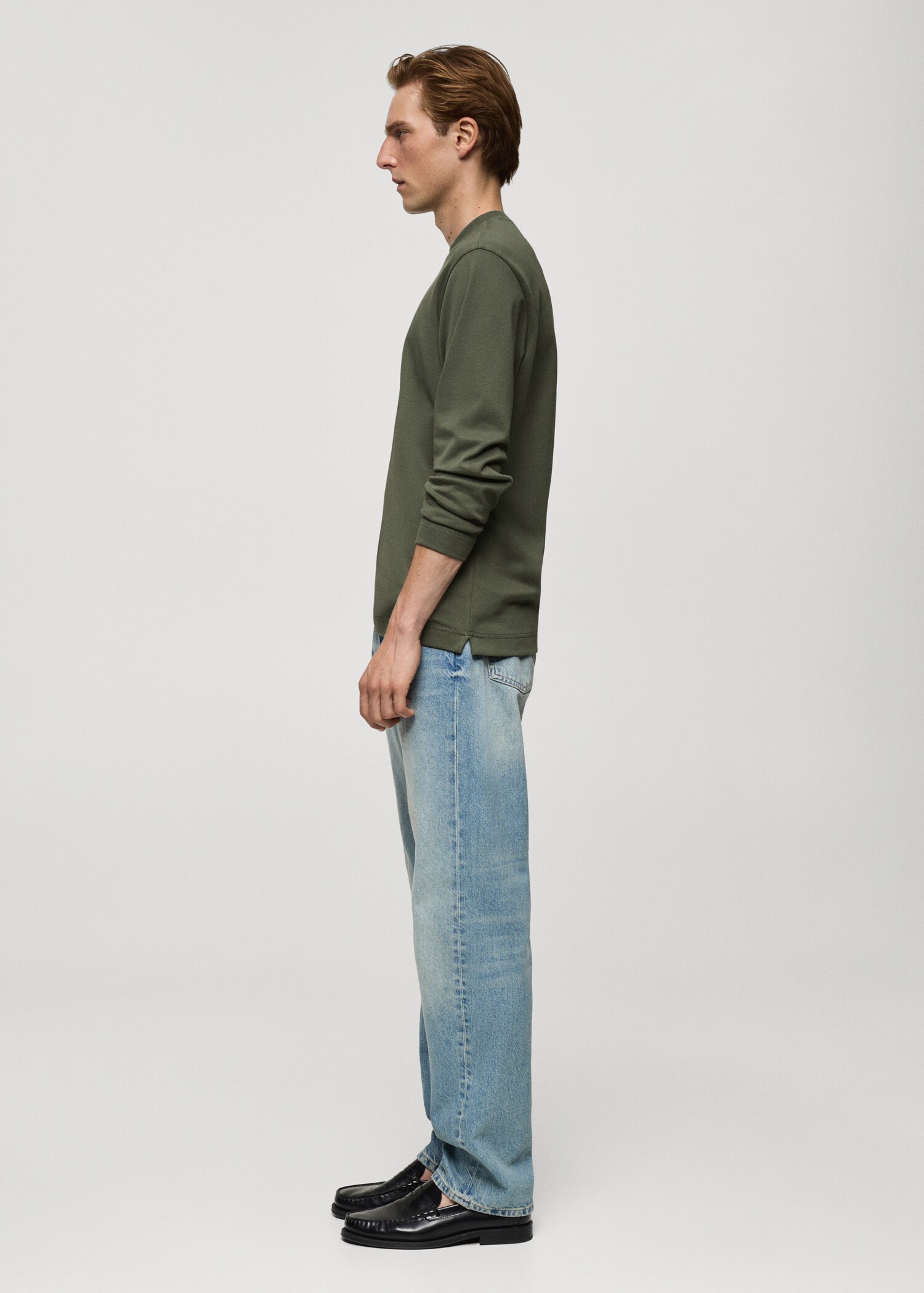100% cotton long-sleeved t-shirt - Details of the article 2