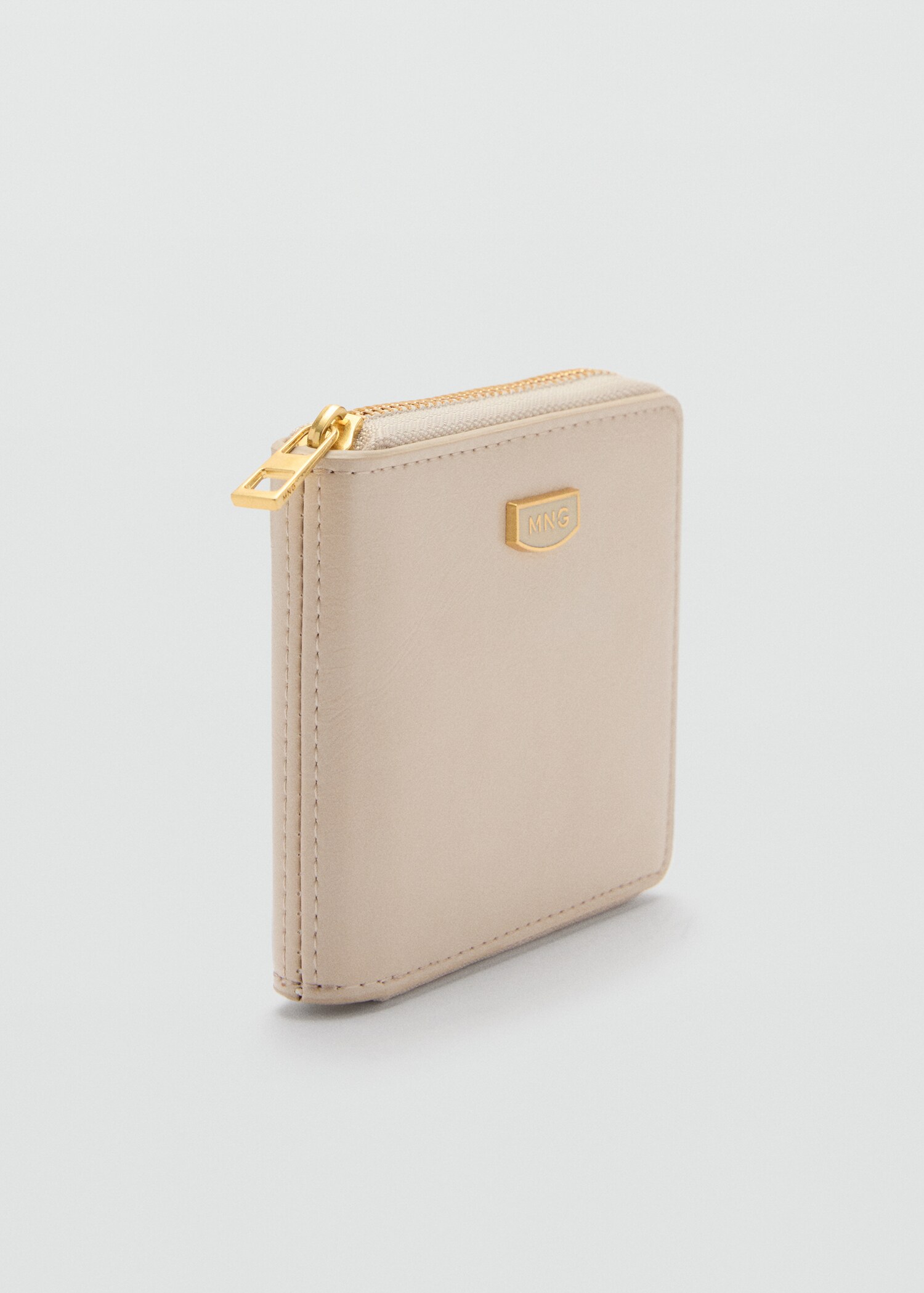 Leather-effect wallet - Medium plane