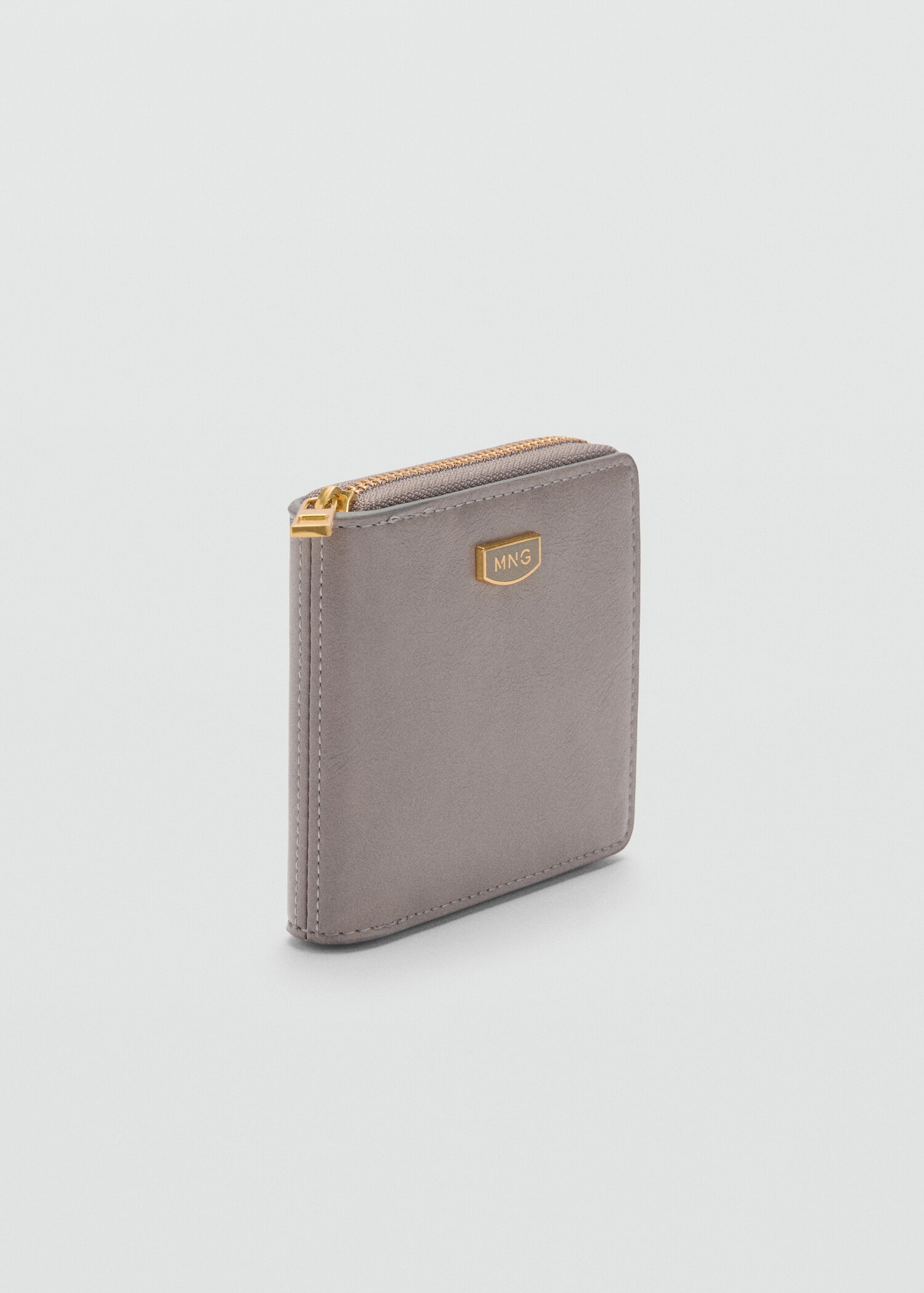 Leather-effect wallet - Medium plane