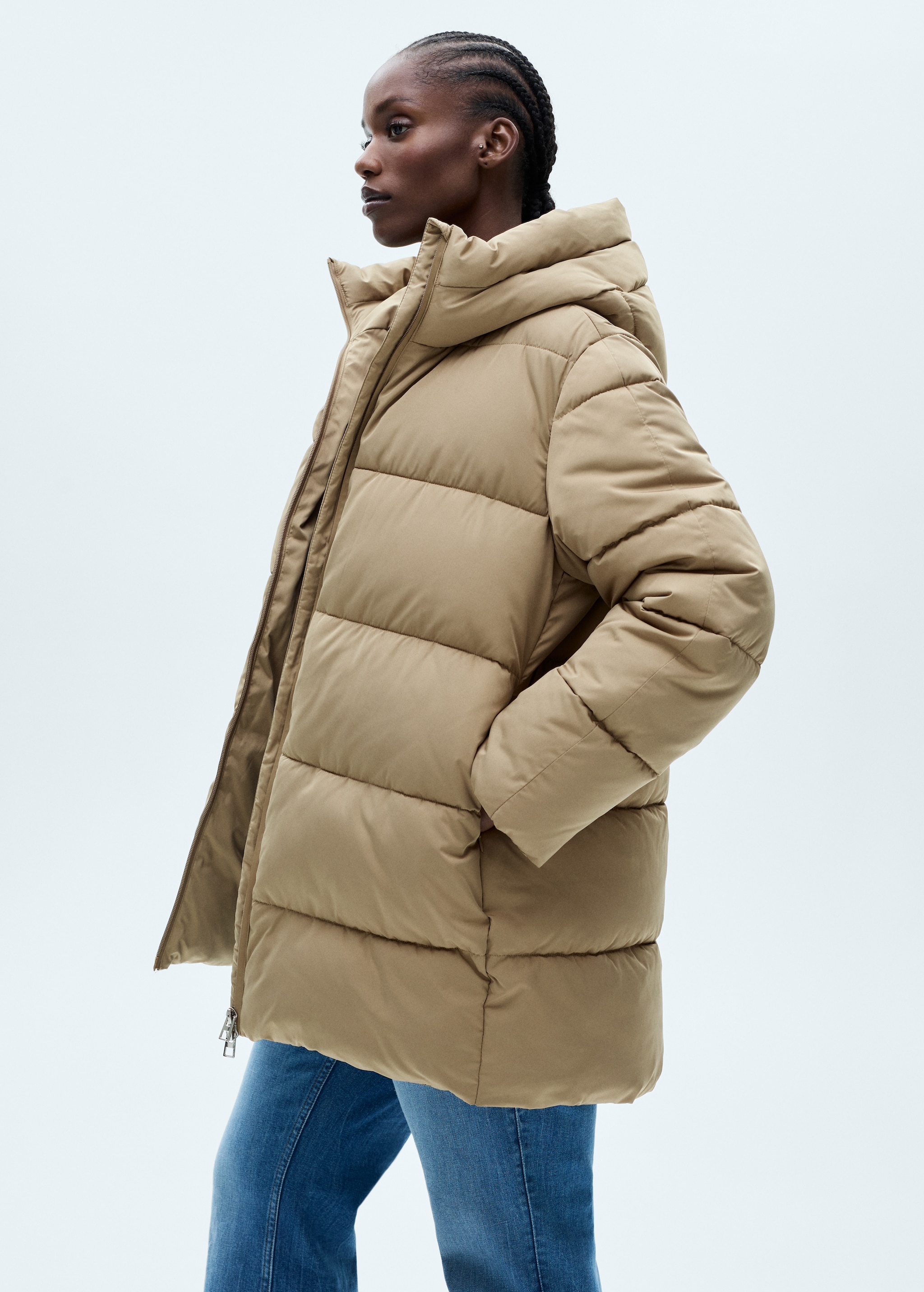 Mango Femme Mango Veste Hiver Anorak Court Matelassé