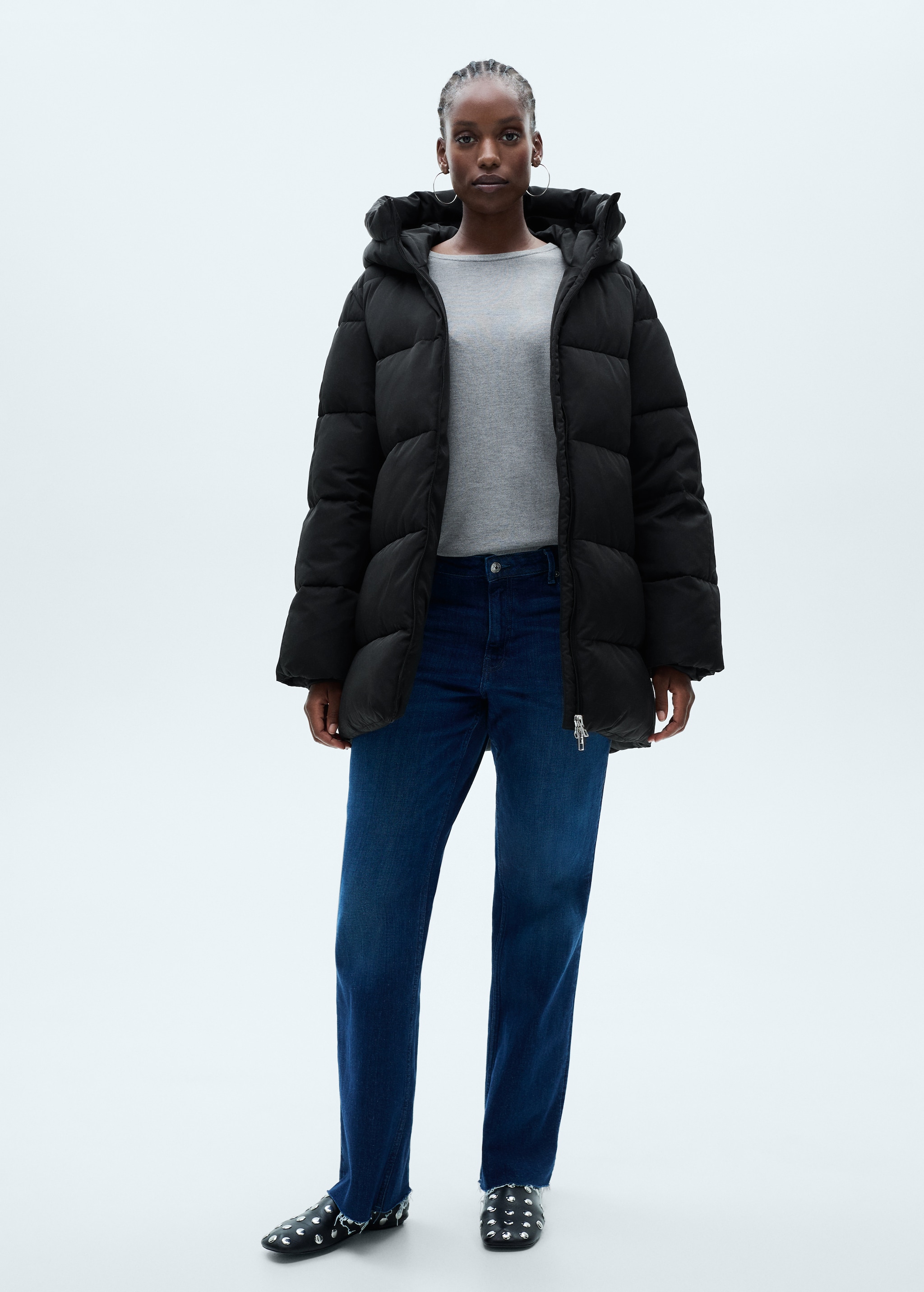 Anorak Mango Mujer Anorak Mango Abrigo Negro Mujer Abrigo Casual