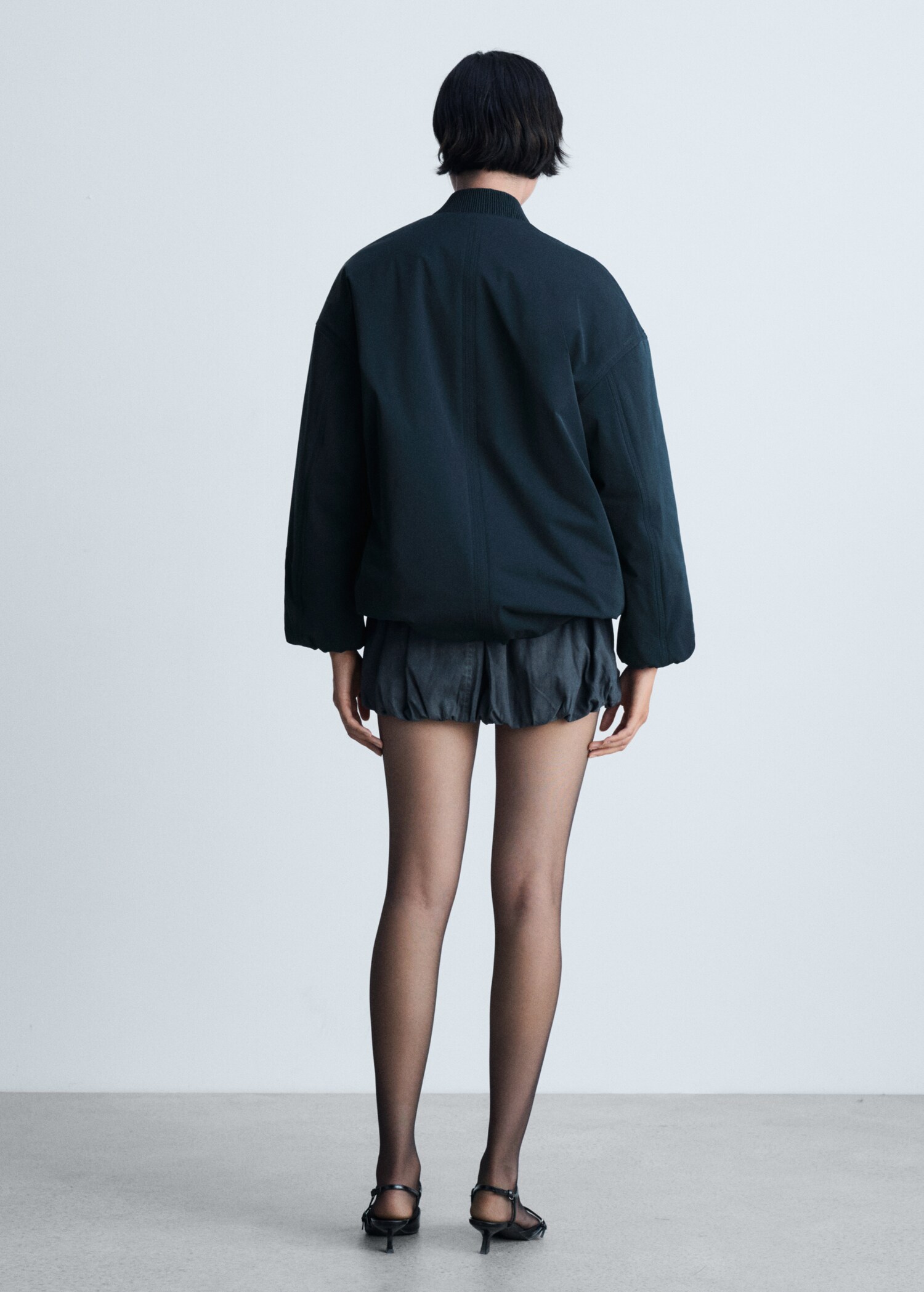 Veste bomber double fermeture Éclair - Verso de l’article