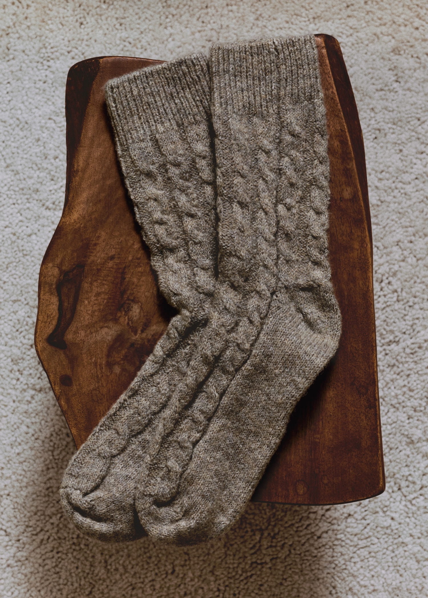 Braided chunky-knit socks - Details of the article 6