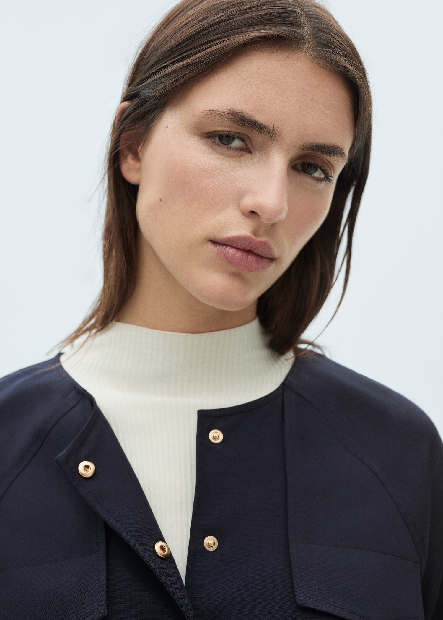 Chaqueta lyocell bolsillos - Detalle del artículo 1