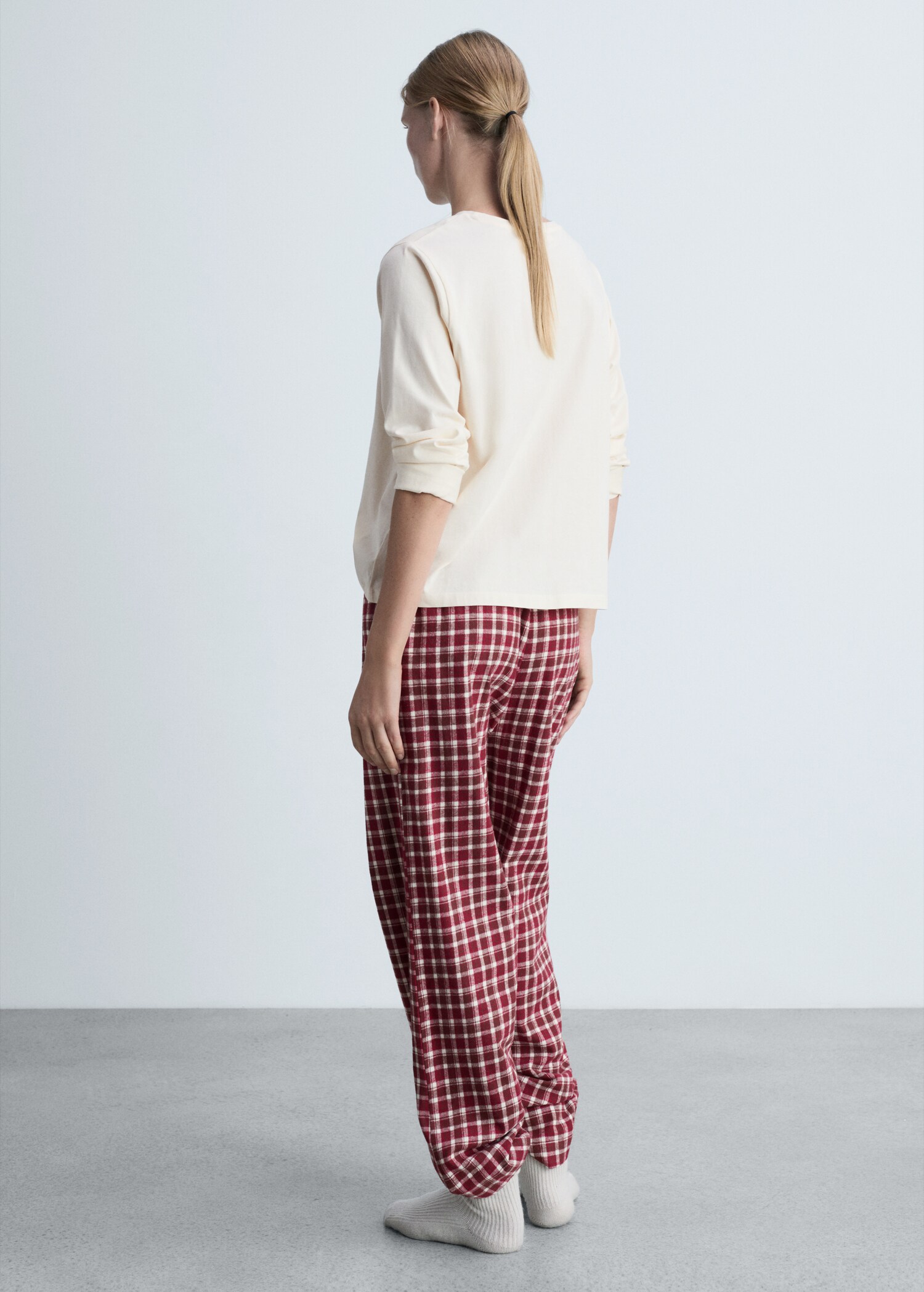 Pyjama deux pièces flanelle - Verso de l’article