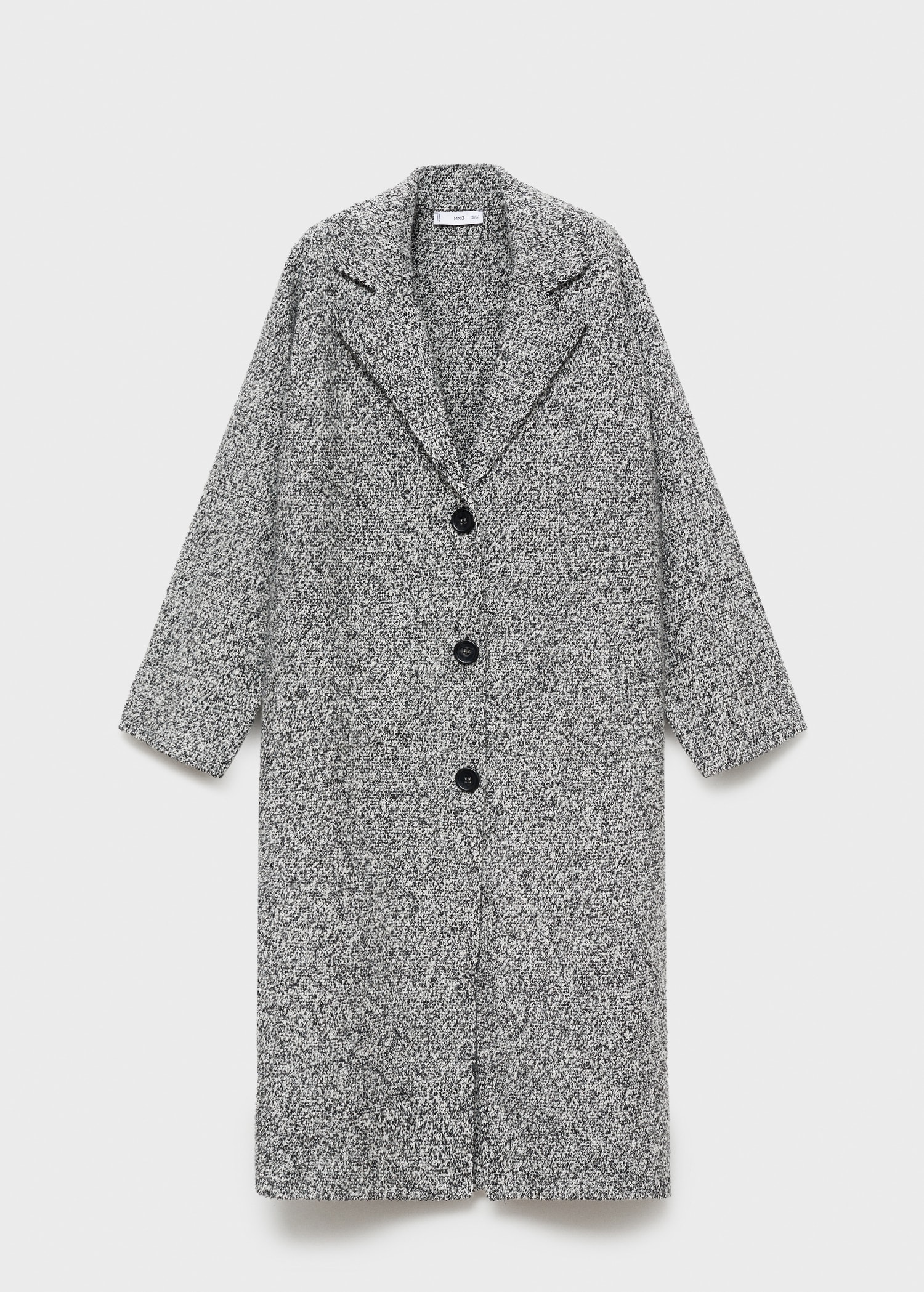 Marbled knitted cotton coat - Article without model