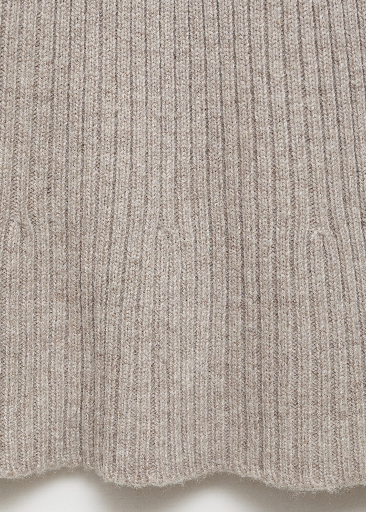Flared ribbed knitted trousers - Details of the article 0