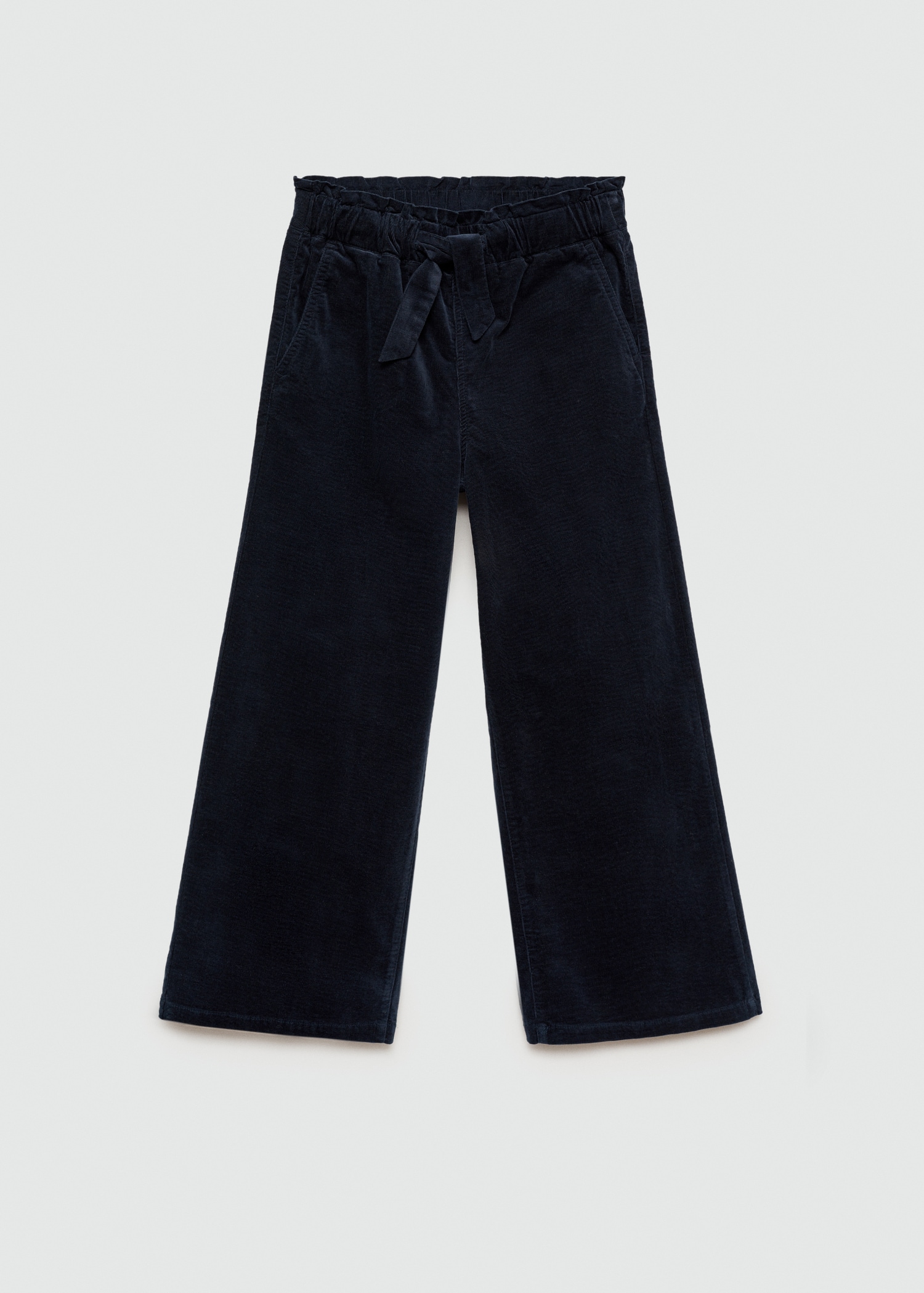 Corduroy trousers with elastic waist - Article without model