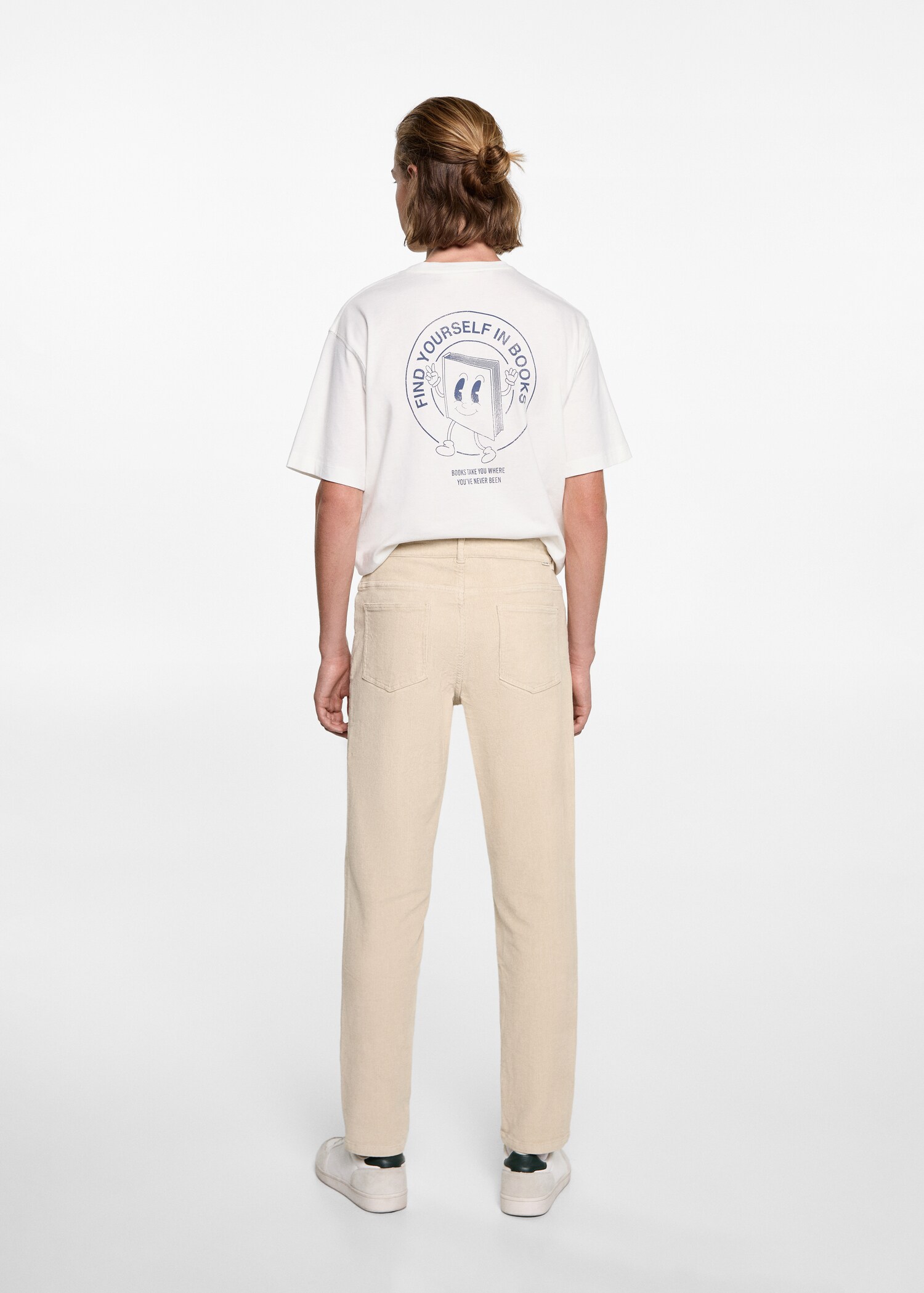 Pantalón slim fit pana - Reverso del artículo