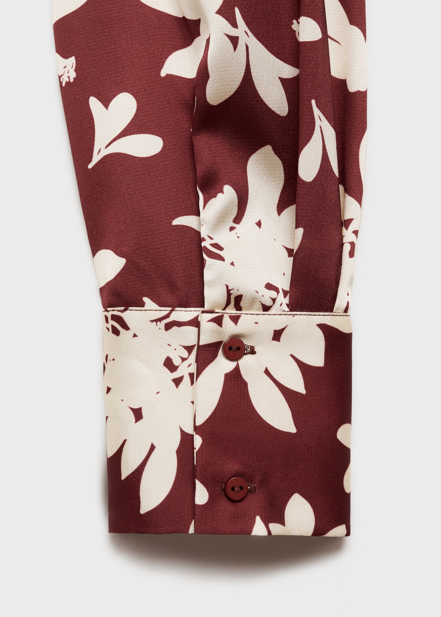 Printed pleated dress - Details of the article 0