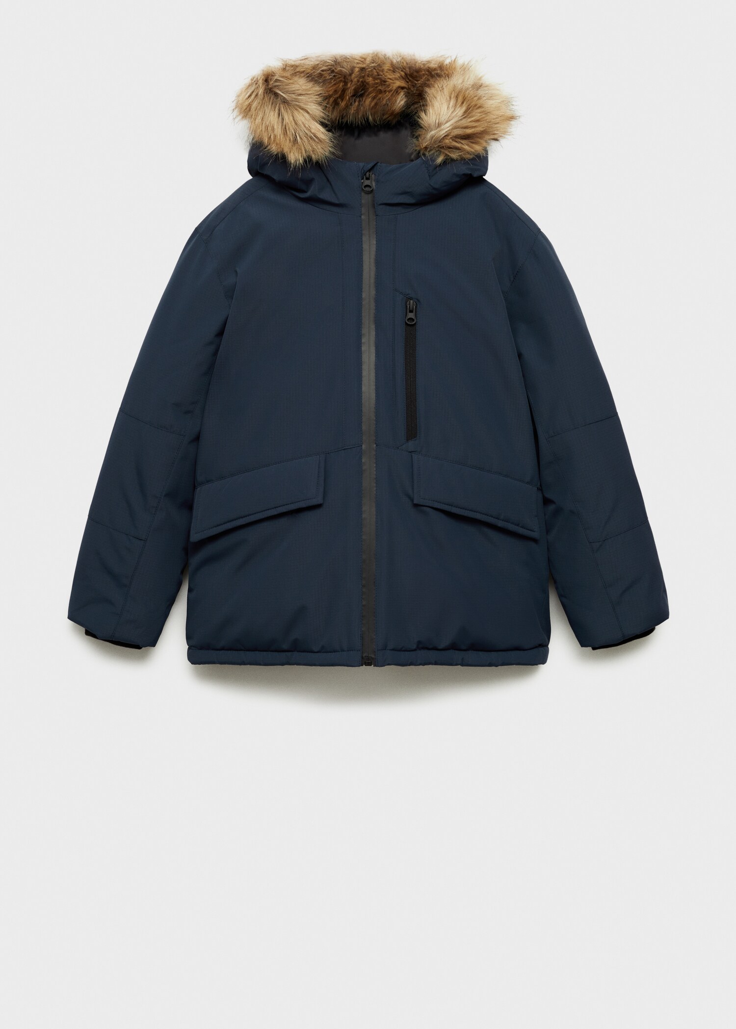 Hood quilted coat - Article without model