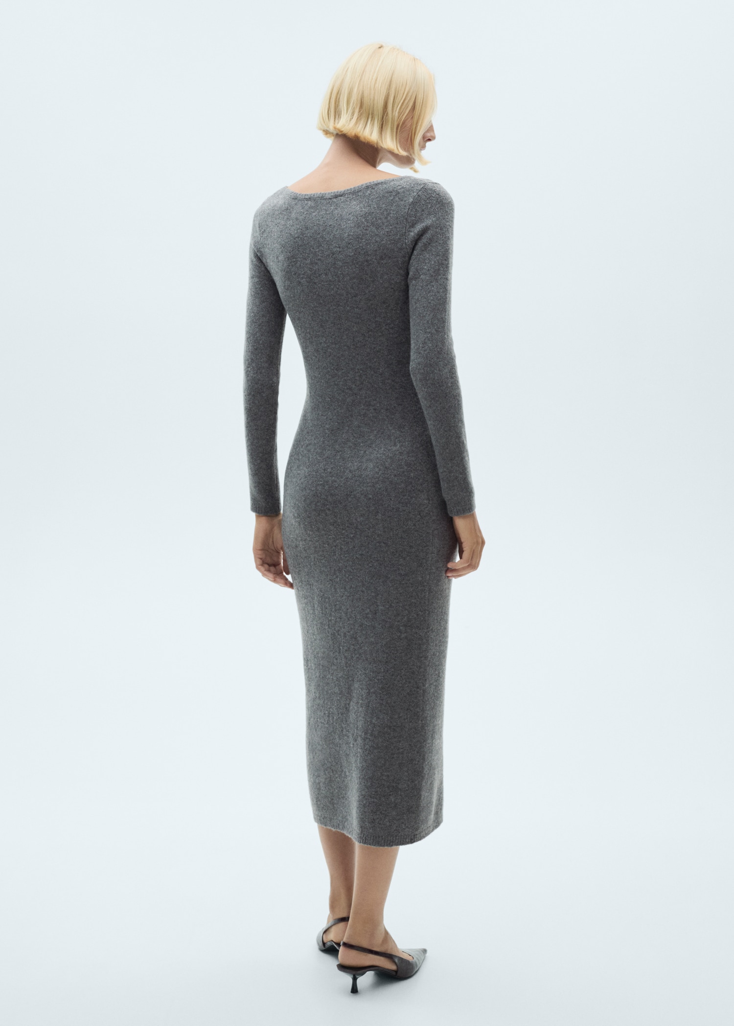 Robe midi maille - Verso de l’article